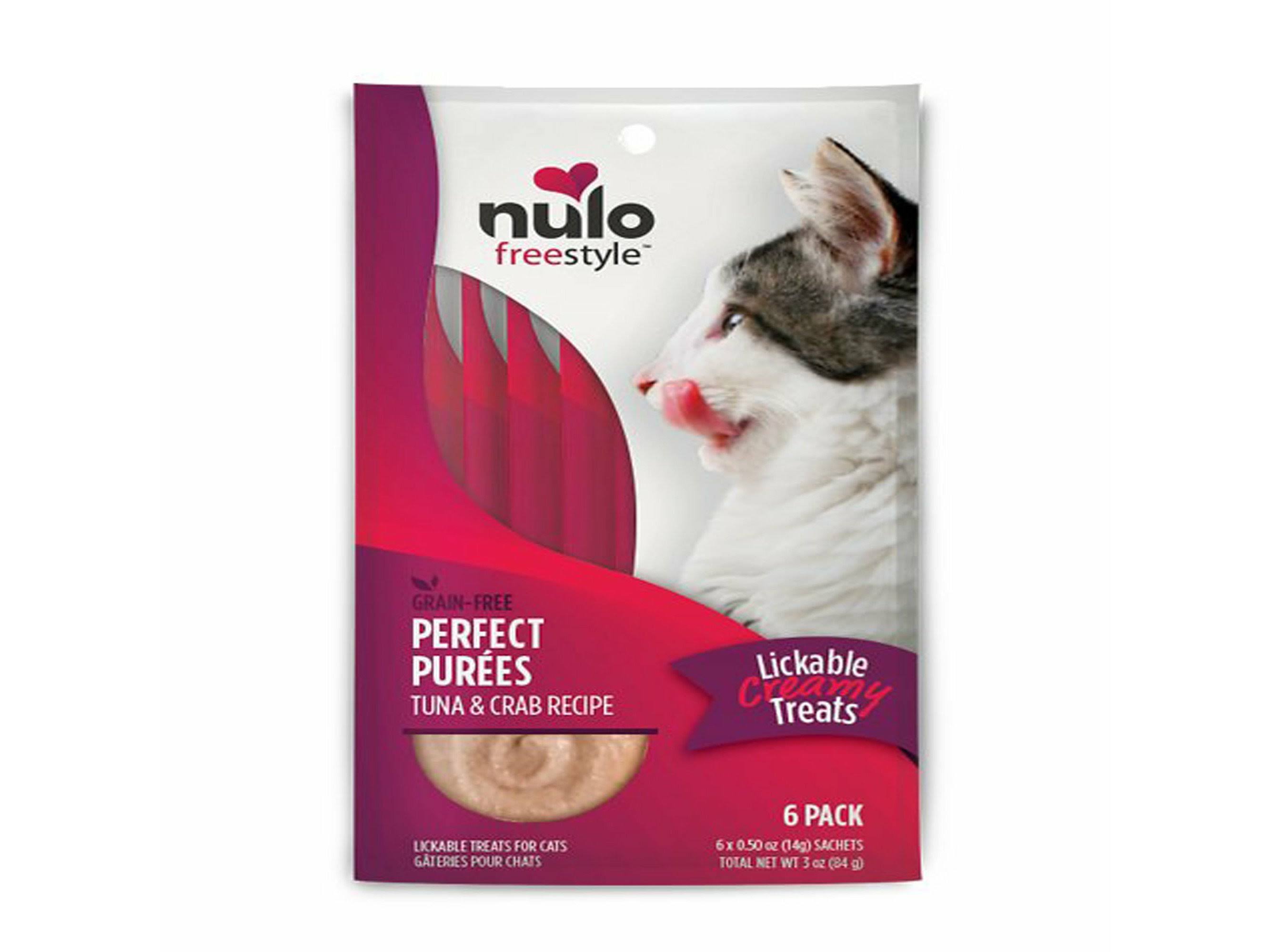 Nulo Freestyle Perfect Purees Tuna & Crab Cat Treats / .5 oz 6 Pack