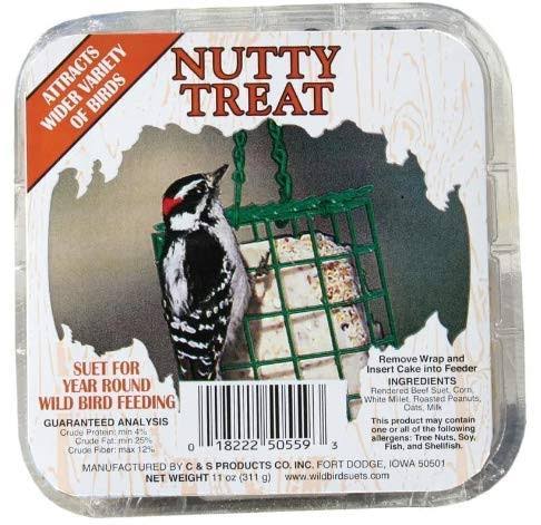 C&S Woodpecker Treat Suet Wild Bird Food, Case of 12