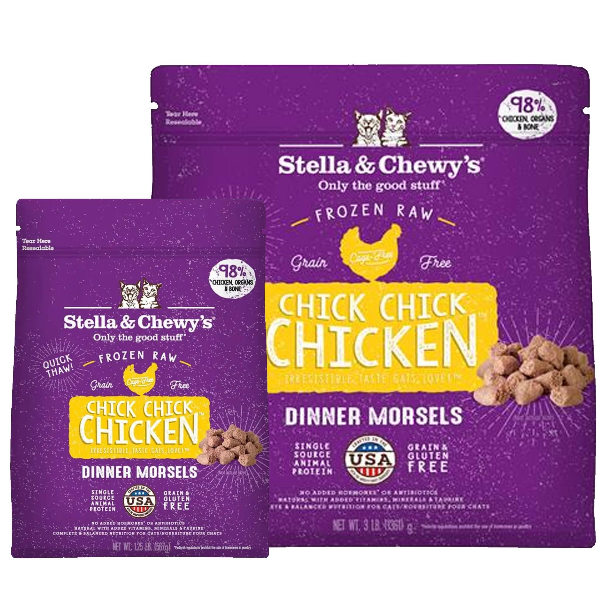 Stella & Chewy's Cat Frozen Dinner Morsels Chicken - 3 lbs