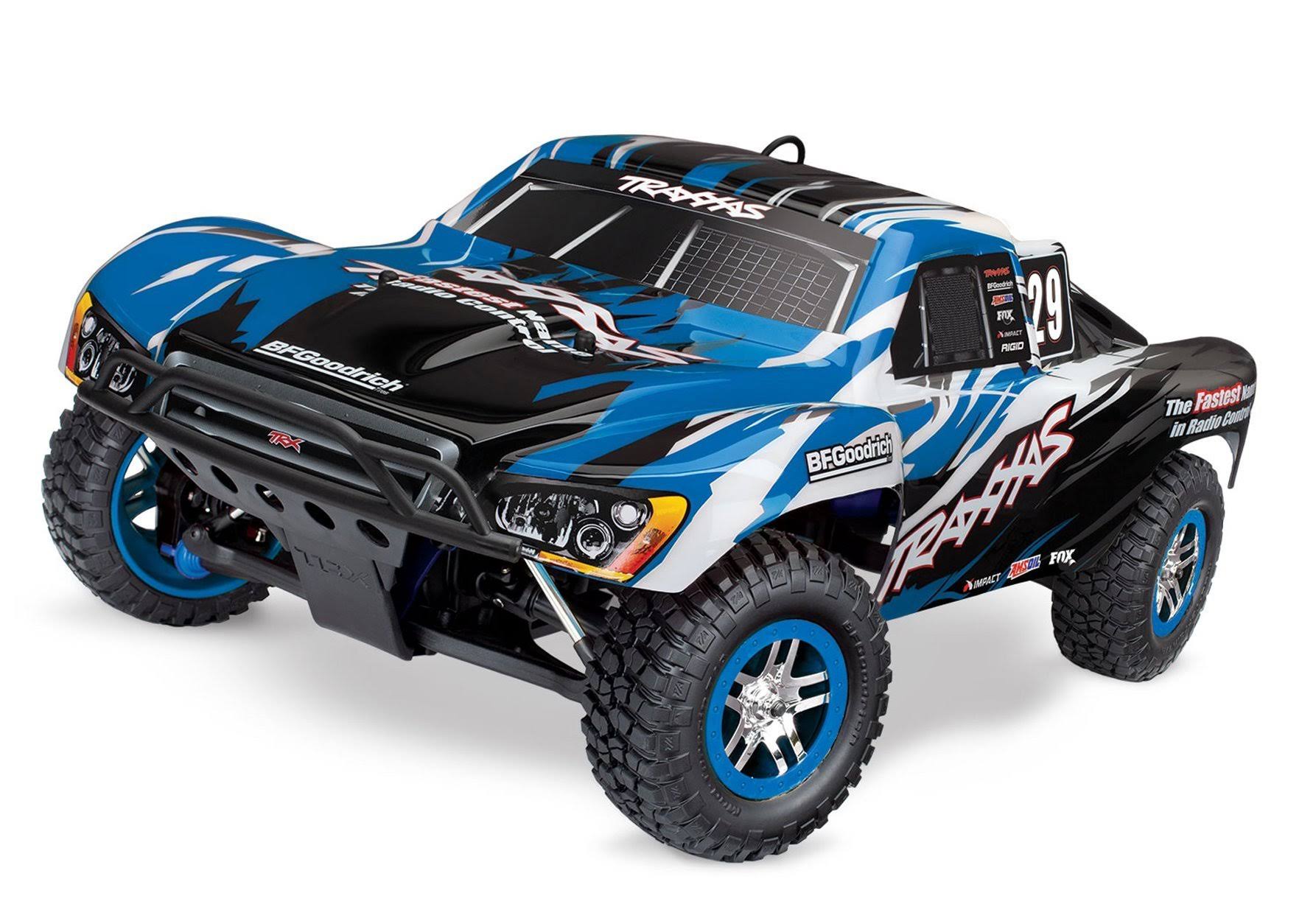 Traxxas Blue Slayer Pro 4x4 1:10 RTD Nitro Short Course Racing Truck (+ TQi, TSM) TRX59076-3-BLUE