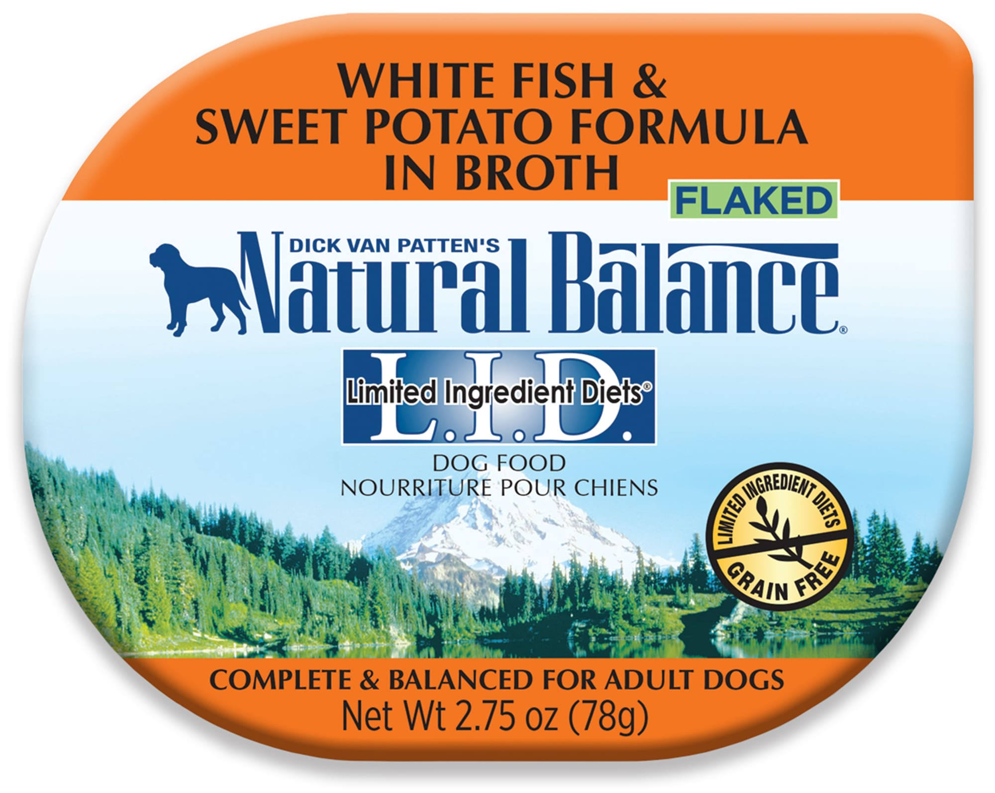 Natural Balance LID Whitefish Sweet Potato In Broth Adult Dog Food - 2.75oz