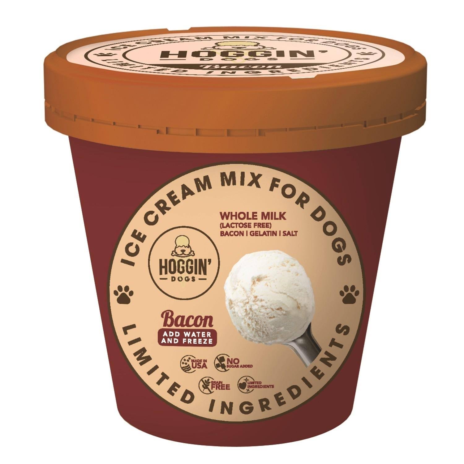 Hoggin' Dogs Ice Cream Mix for Dogs (Bacon)