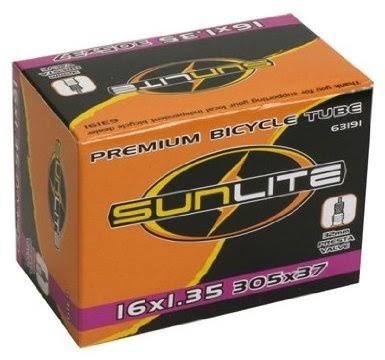 Sunlite Presta Bicycle Valve Tubes - Black, 16' x 1.35"