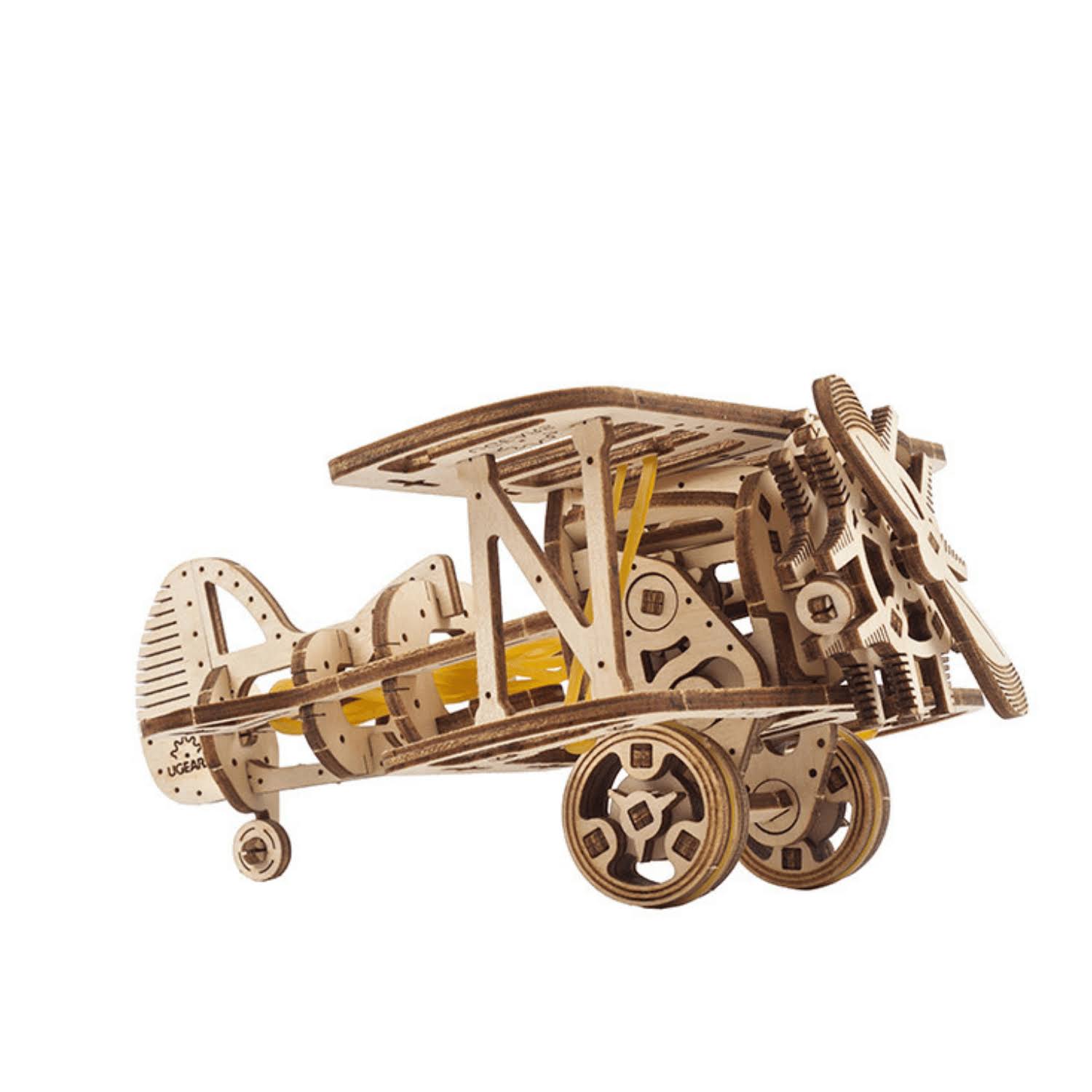UGears | Mini-Biplane | Mechanical Wooden Model