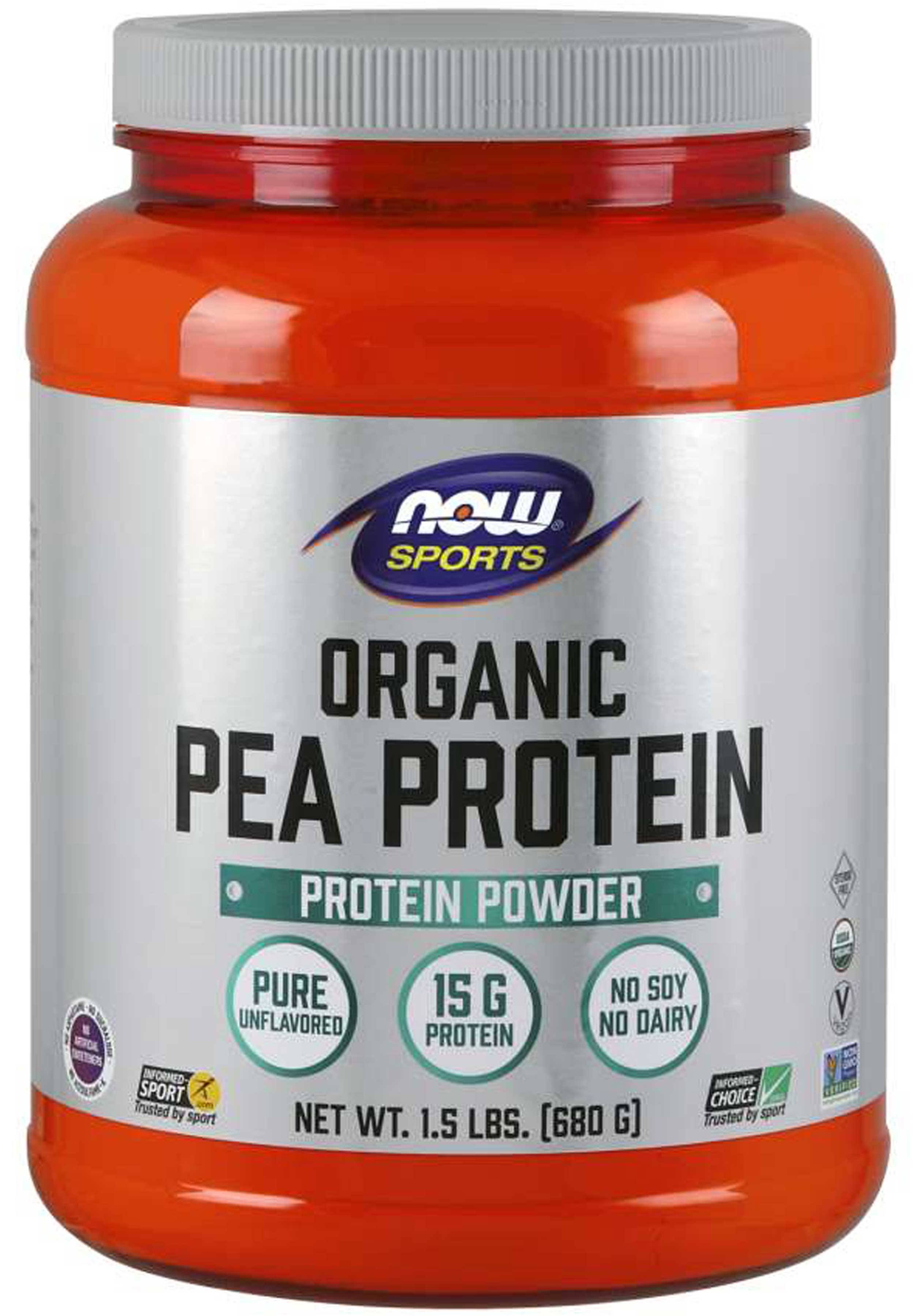 Now Foods Organic Pea Protein Powder - 680g