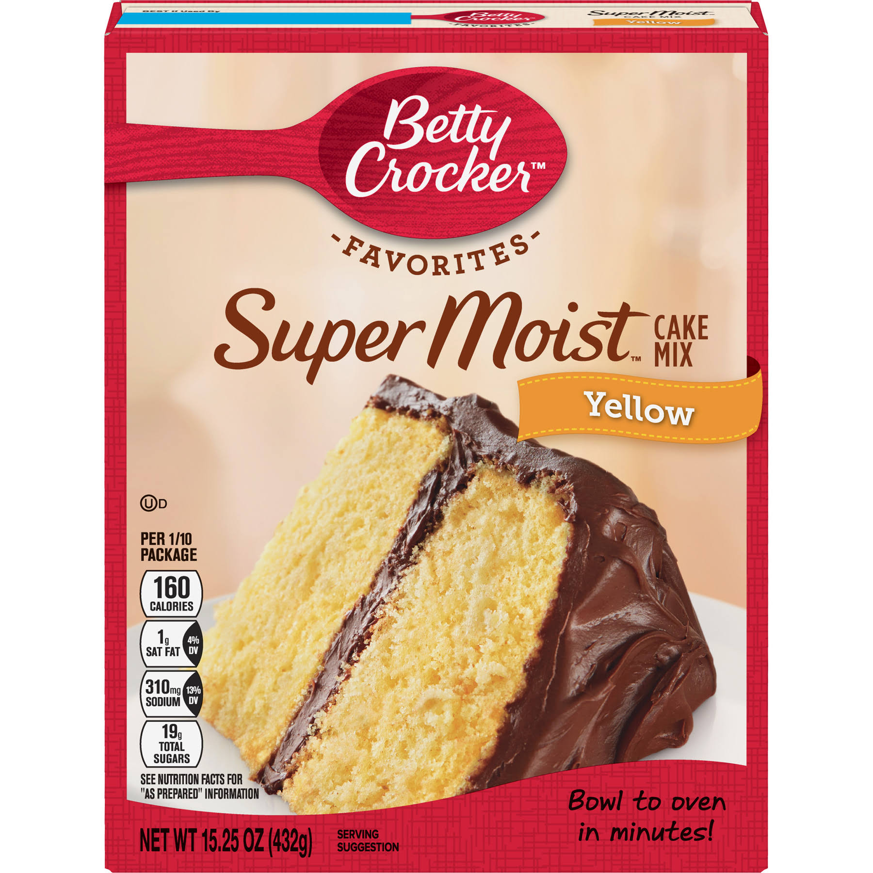 Betty Crocker Favorites Super Moist Cake Mix - Yellow, 15.25oz
