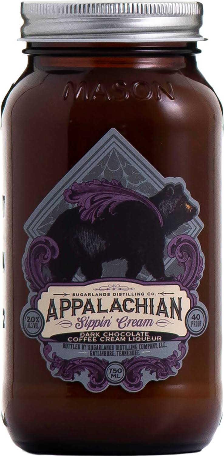 Sugarlands Distilling Company Liqueur, Dark Chocolate Coffee, Appalachian Sippin’ Creams - 750 ml