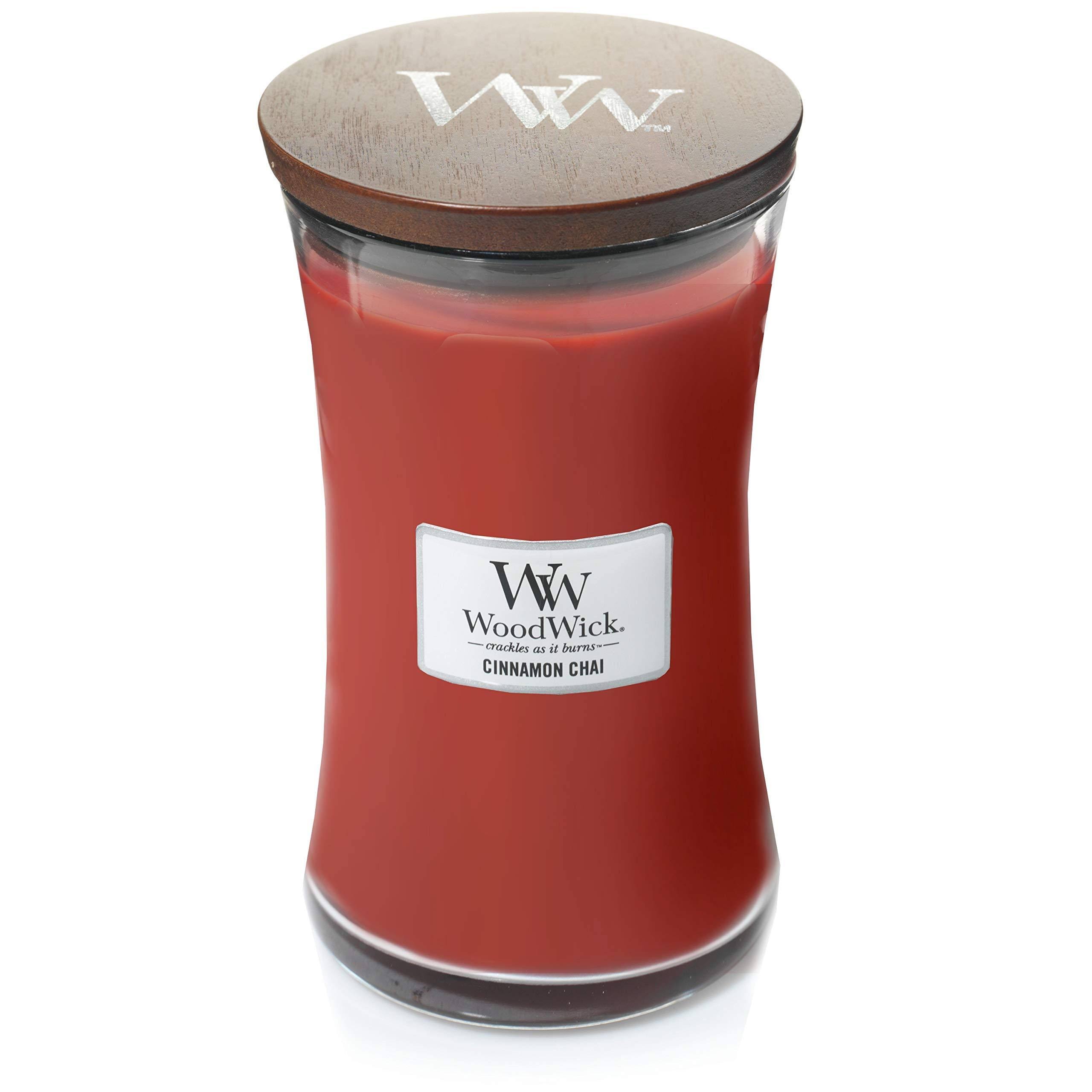 WoodWick Scented Candle - Cinnamon Chai, 22oz
