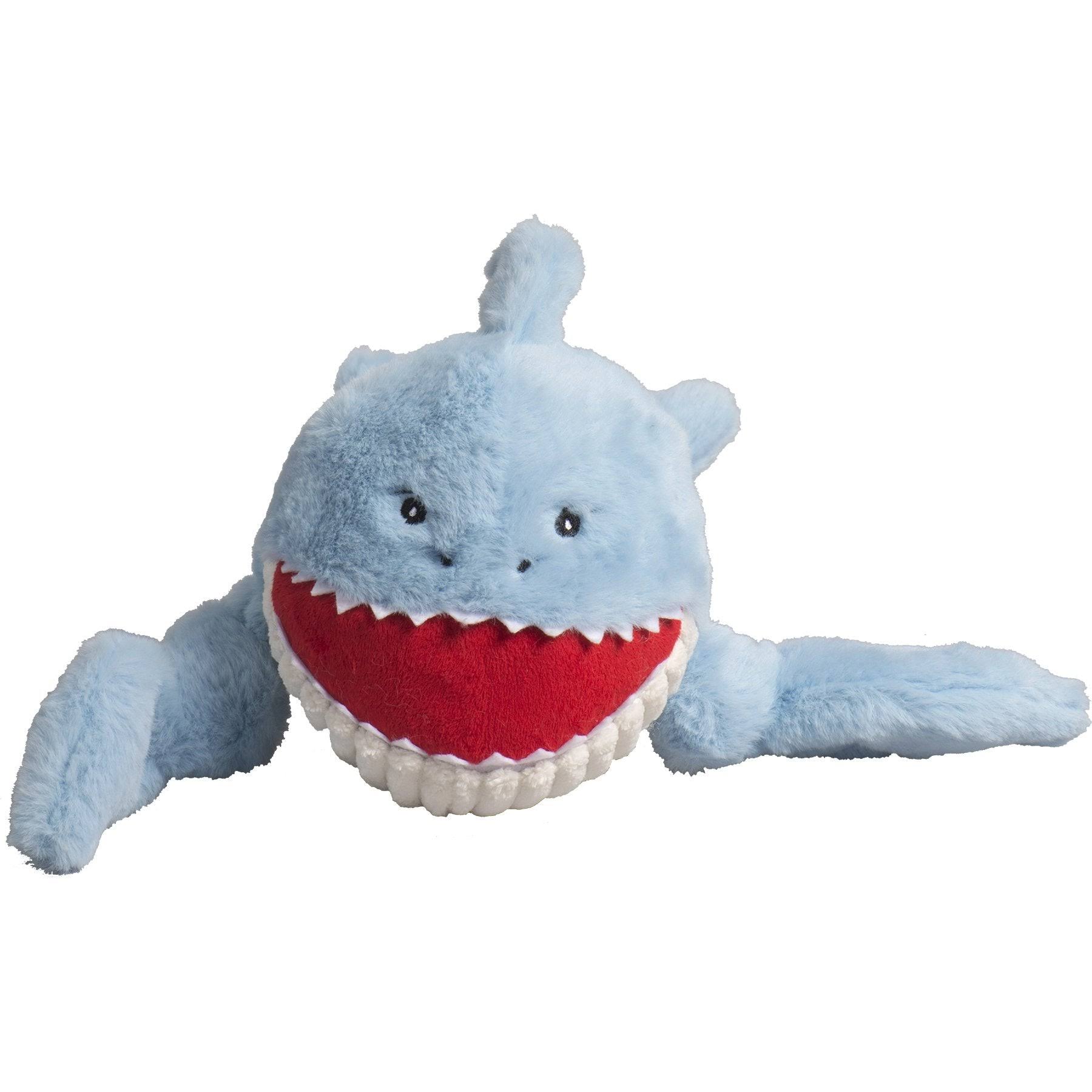 HuggleHounds Finn The Shark Knottie Dog Toy, Large