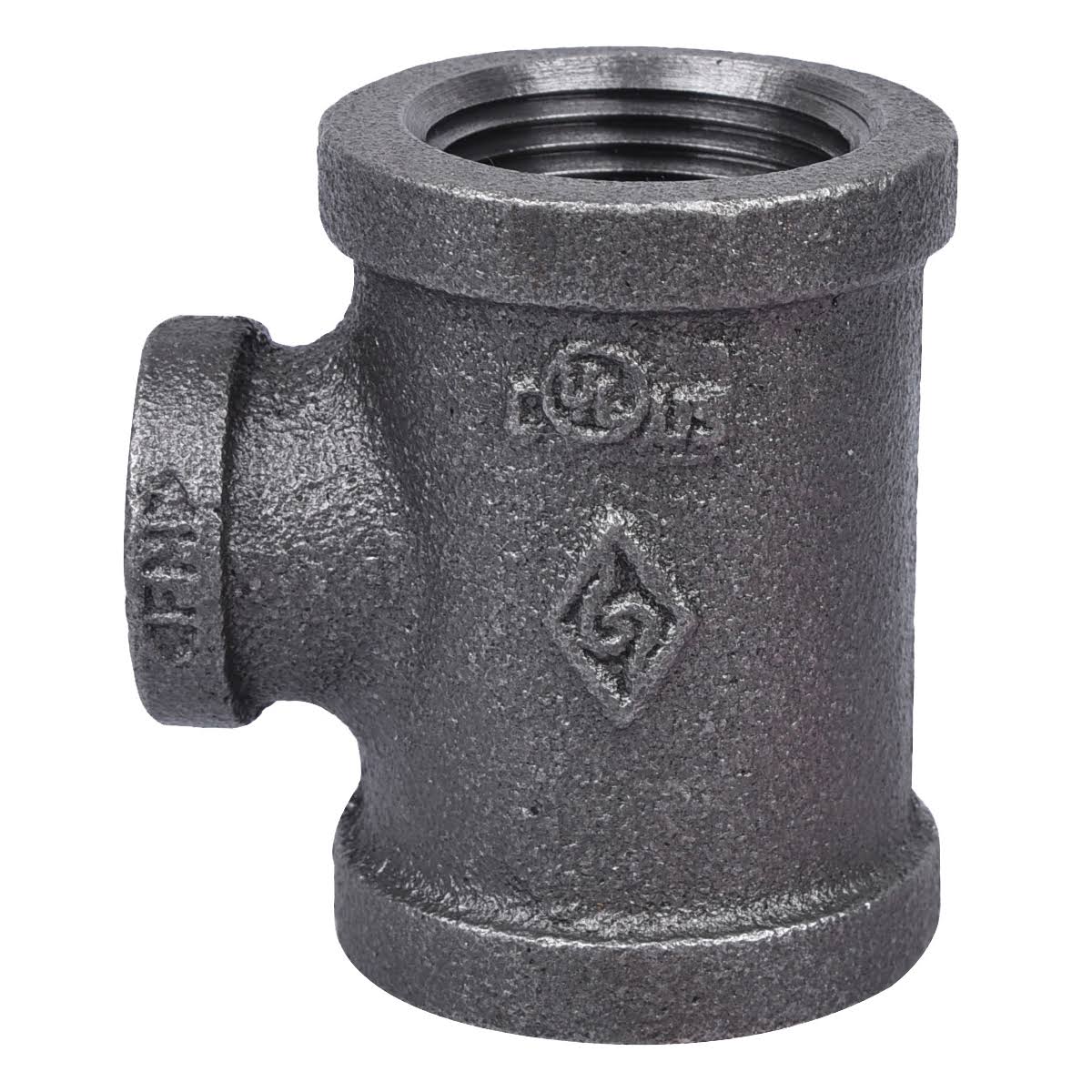 Prosource 11A1X1/2B Pipe Tee, 1/2 x 1 in, Threaded, Malleable Iron, SCH 40 Schedule, 300 PSI Pressure