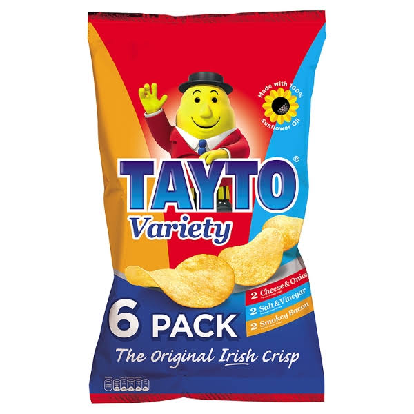 Tayto Multipack Crisps - 6pk, 25g