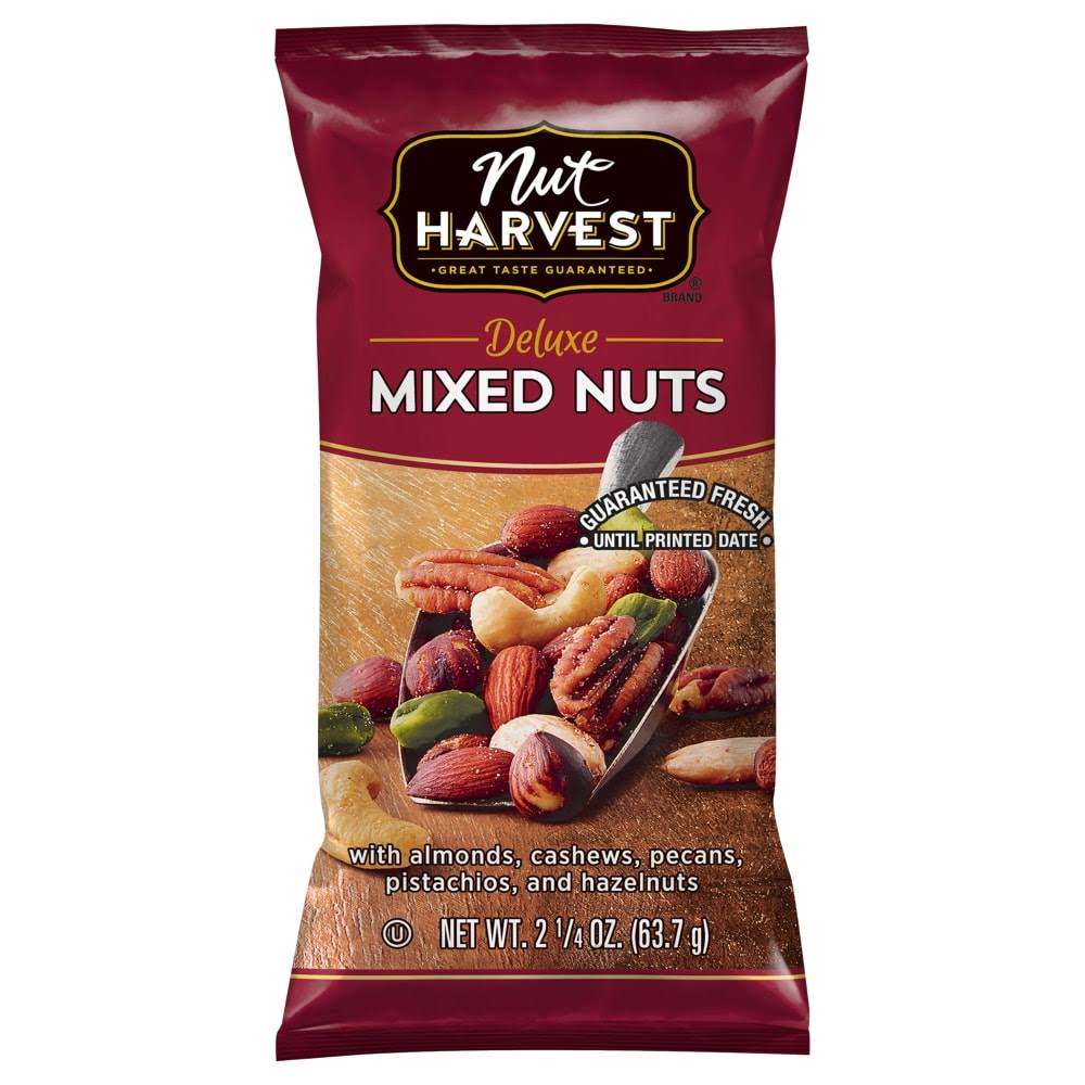 Nut Harvest Mixed Nuts, Deluxe - 2.25 oz