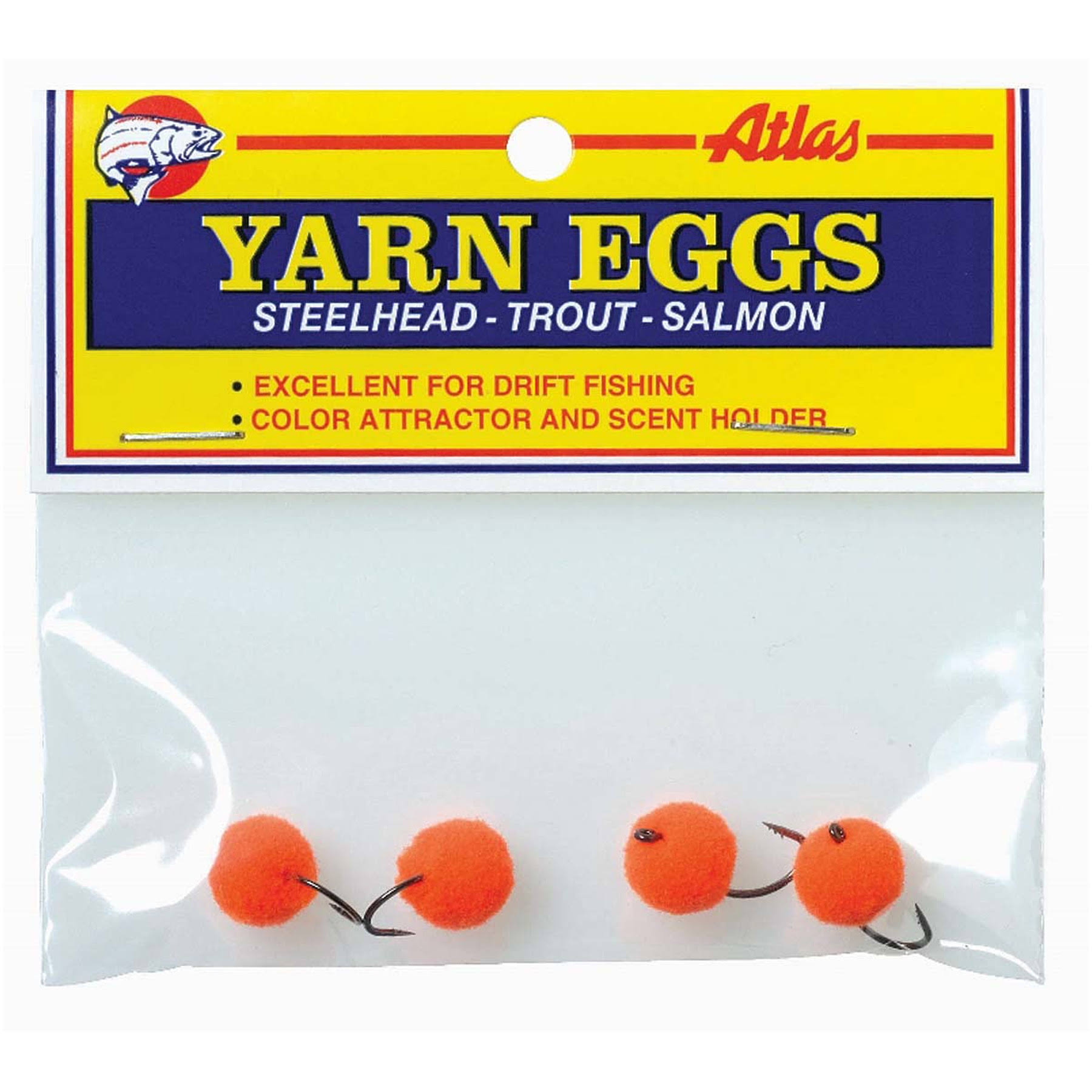 Atlas Mike's Yarn Eggs, Orange, Size 4 | Boating & Fishing | Best Price Guarantee | 30 Day Money Back Guarantee | Free Shipping On All Orders