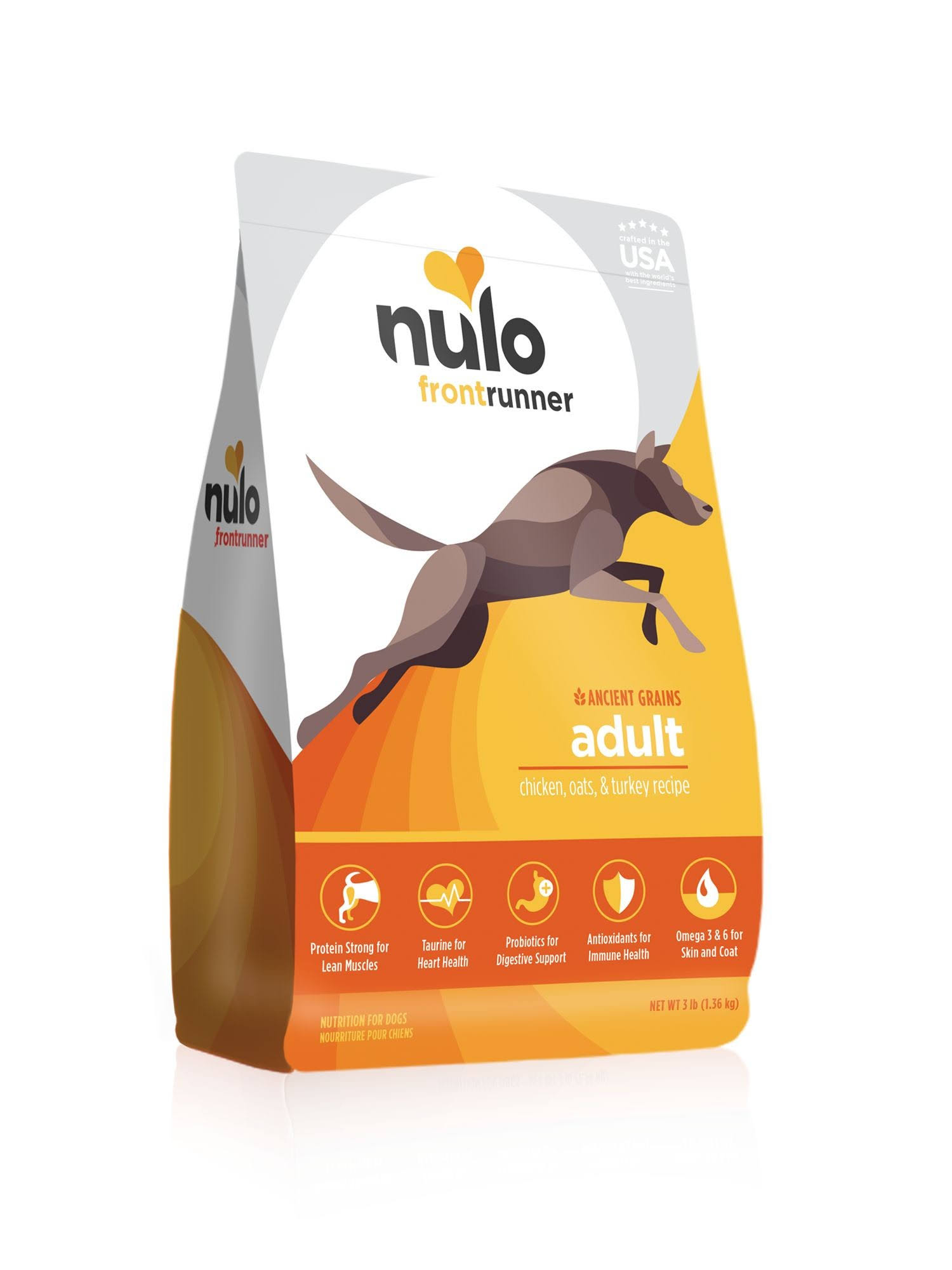 Nulo Frontrunner Dog Food - Chicken, Oats & Turkey - 3 lb