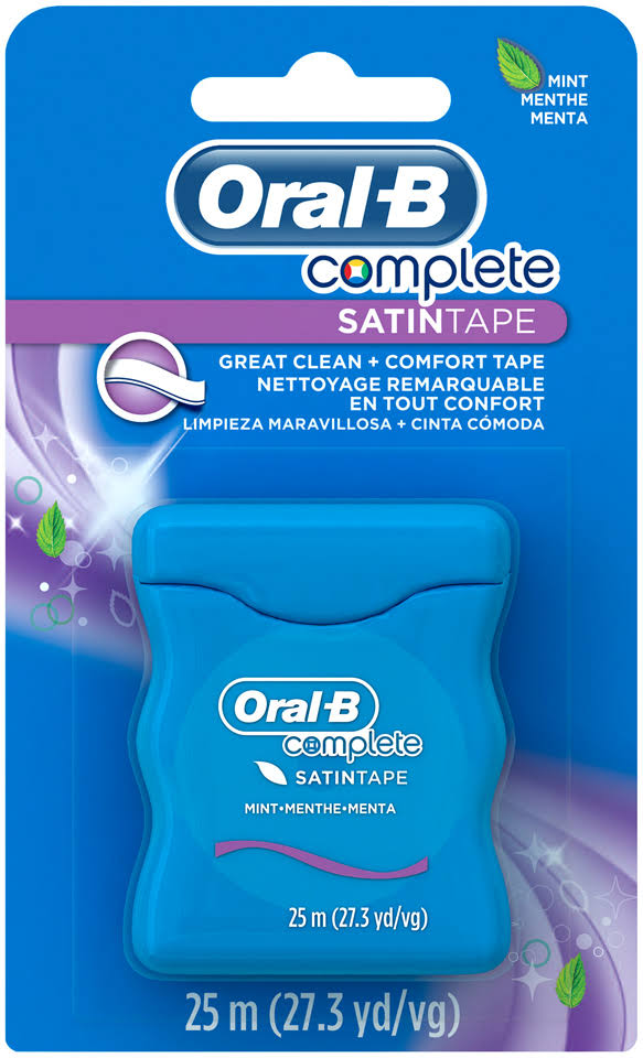 Oral-B Satin Dental Tape - Mint, 25m