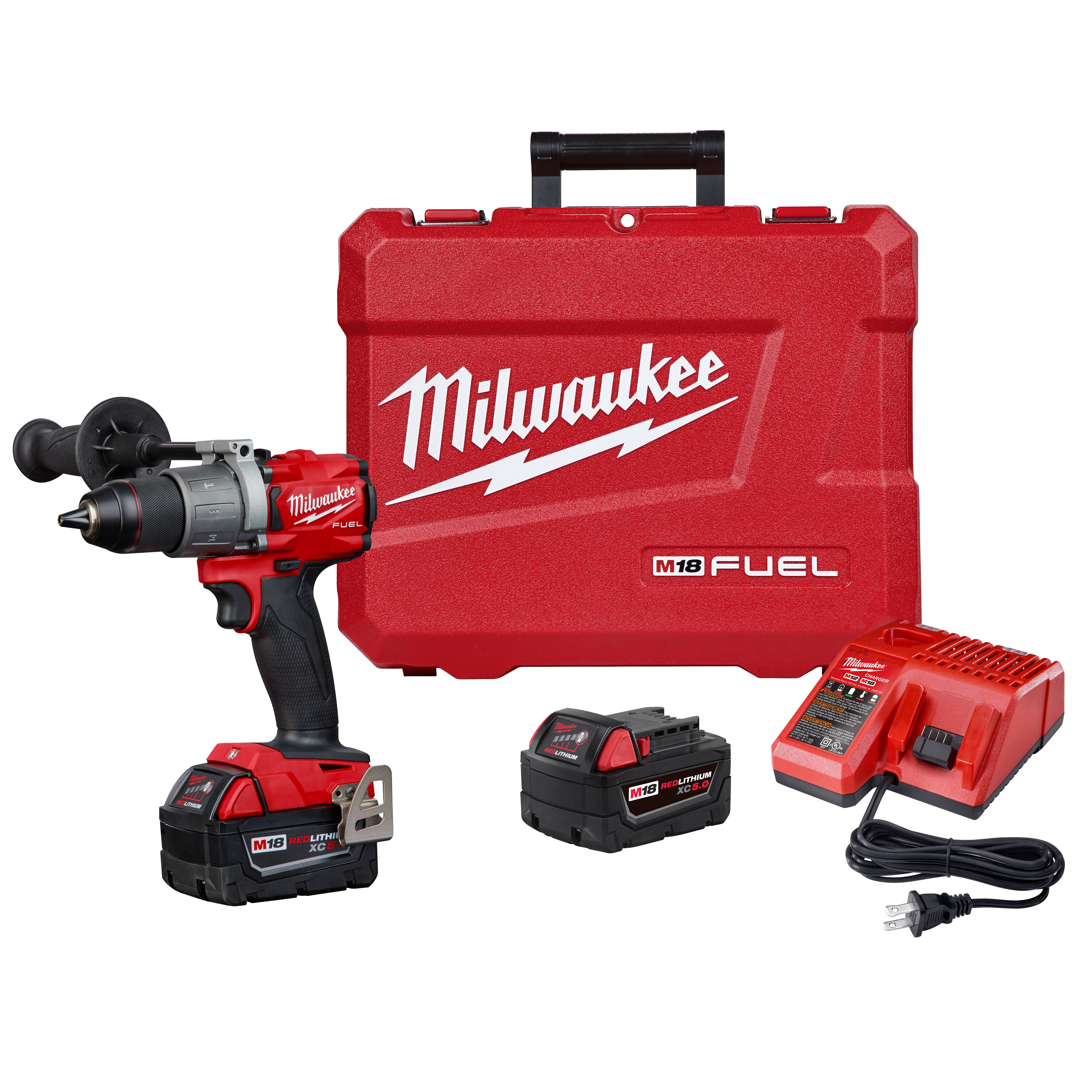 Milwaukee 2804-22 M18 Fuel Hammer Drill Kit - 1/2"