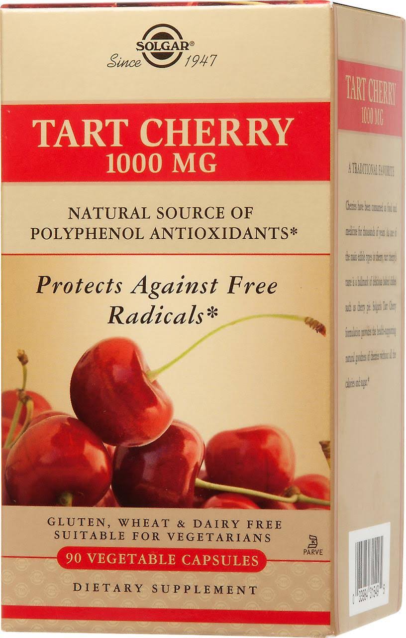 Solgar Tart Cherry 1000mg Dietary Supplement - 90 Capsules