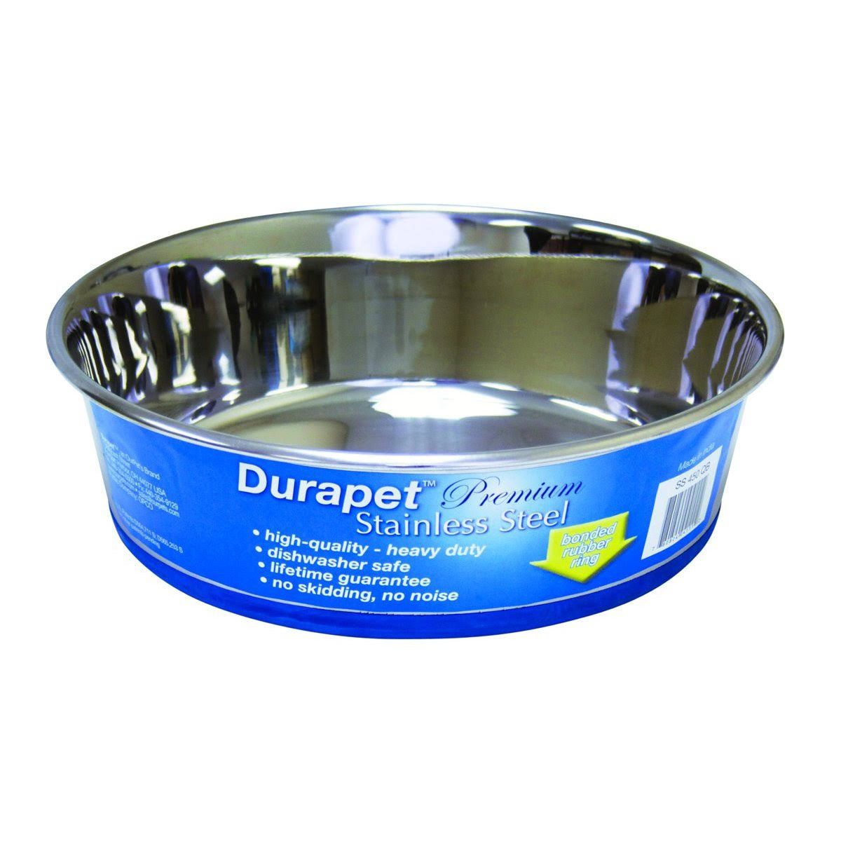 Our Pets Durapet Premium Pet Bowl - Stainless Steel, 144oz