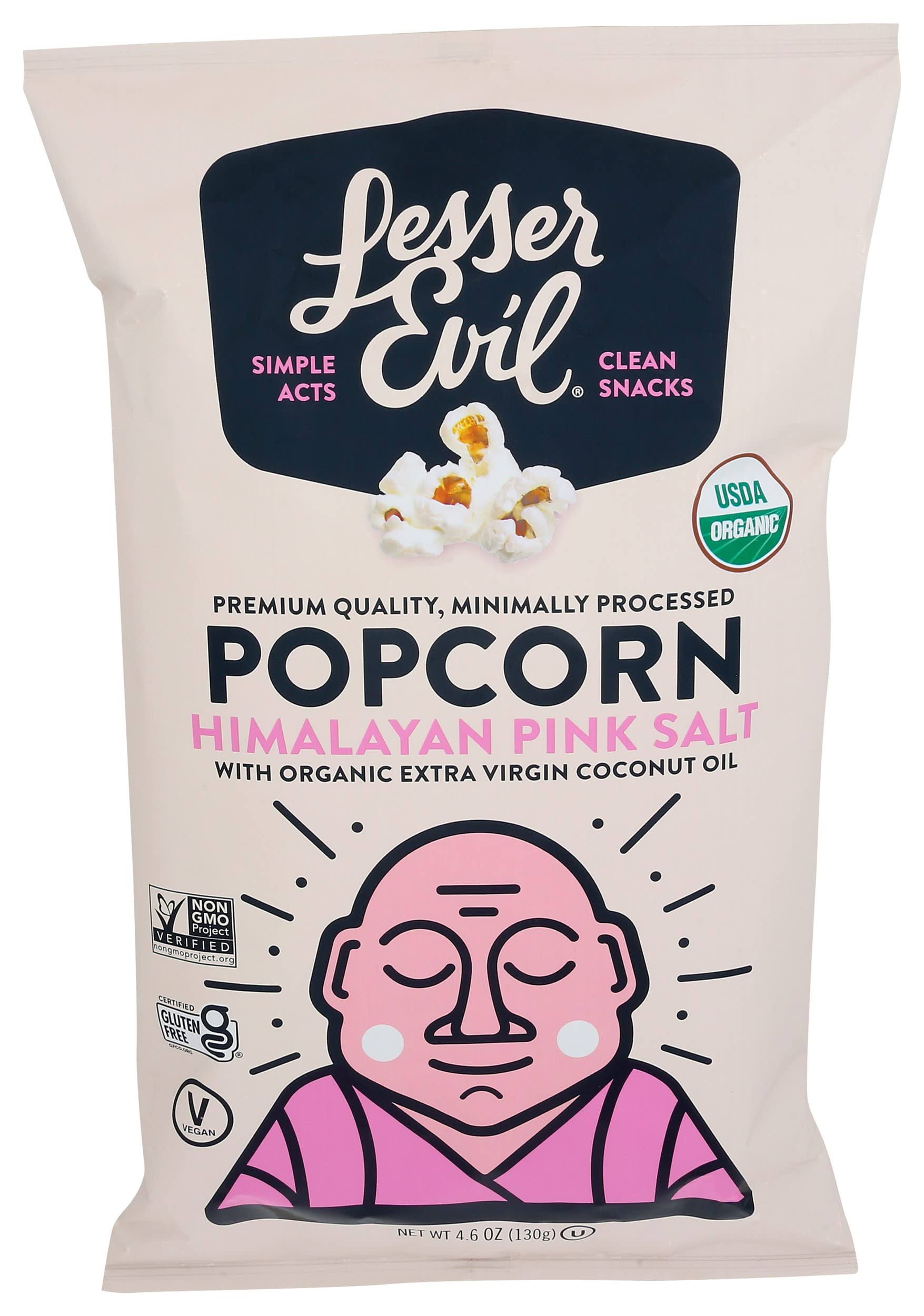 Lesserevil Buddha Bowl Organic Popcorn - Himalayan Pink