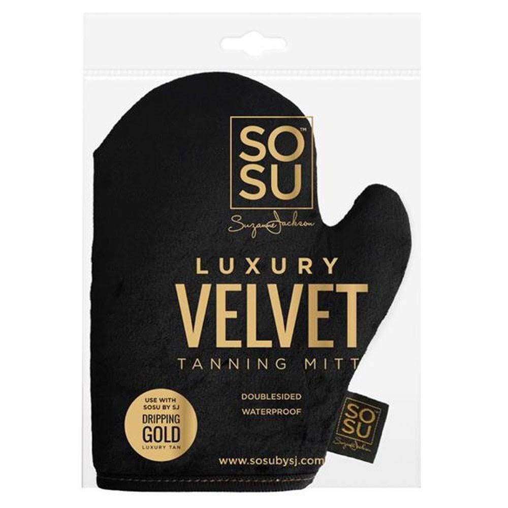 SOSU Dripping Gold Luxury Velvet Tanning Mitt