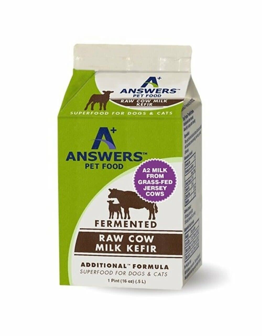 Answers Fermented Raw Cow Milk Kefir Pint