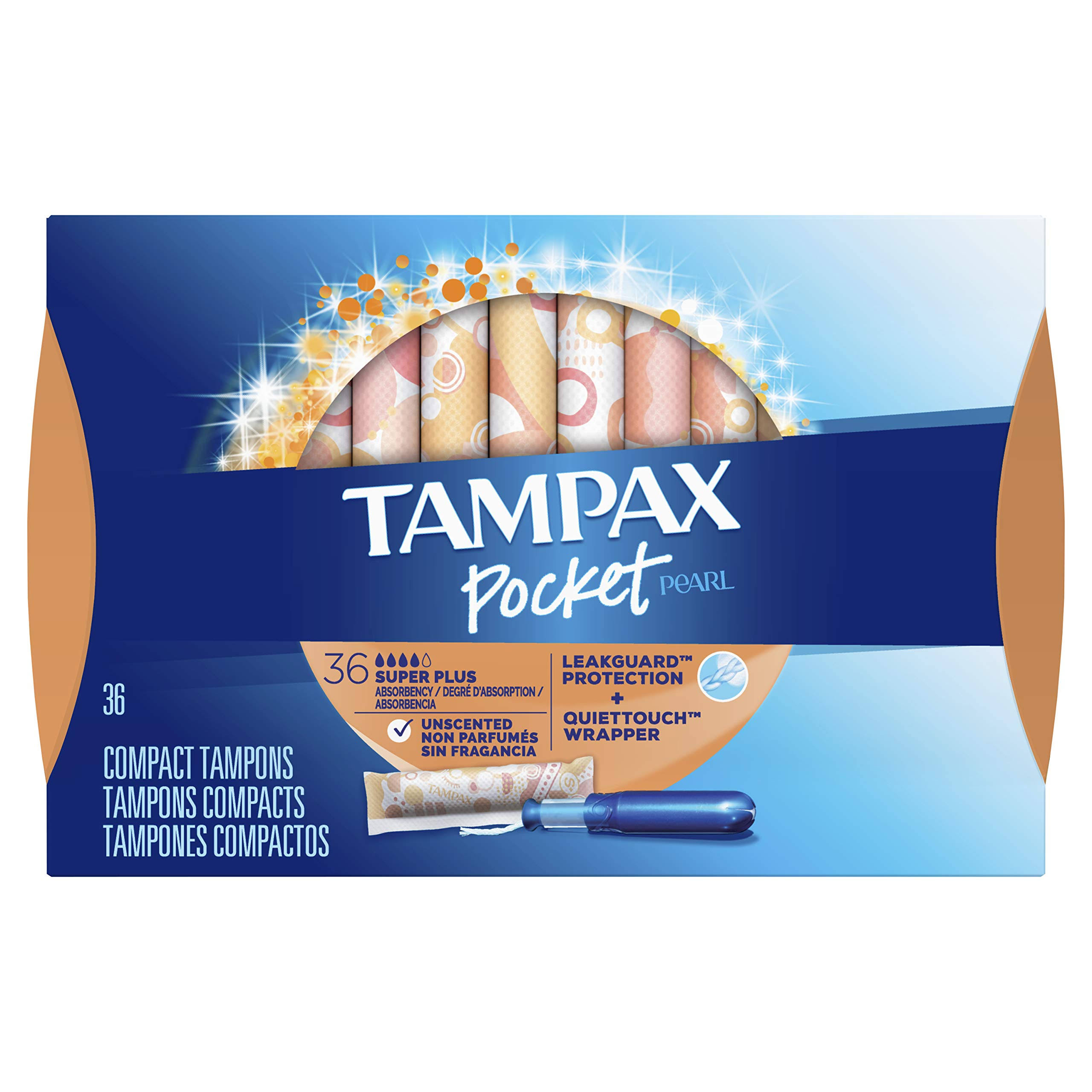 Tampax Pocket Pearl Super Plus Tampons - 36ct