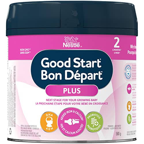 Nestlé Good Start Plus 2 Baby Formula, Powder, 6+ Months, 580 G, Packaging May Vary