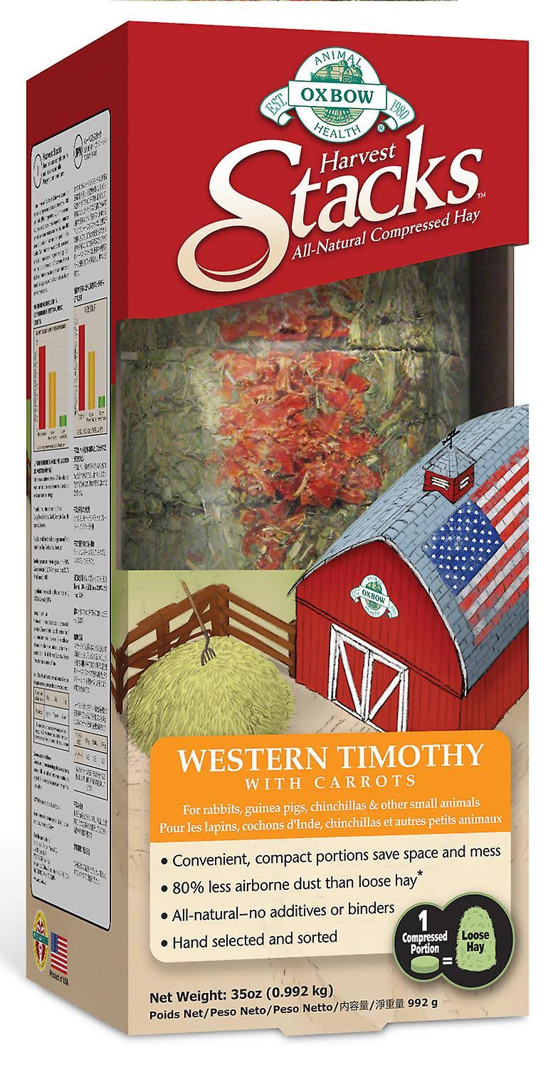 Oxbow Animal Health Harvest Stacks Western Timothy with Carrot - 35oz