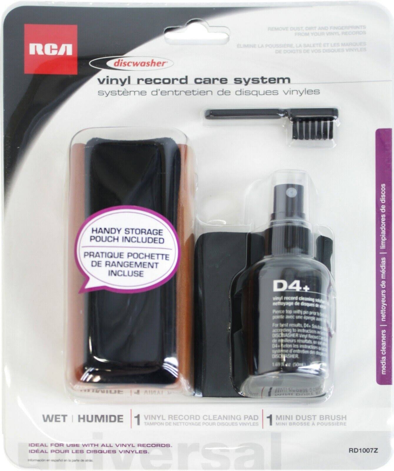 Discwasher D4+ Record Care System - Includes Cleaning Fluid Brush & Storage Bag