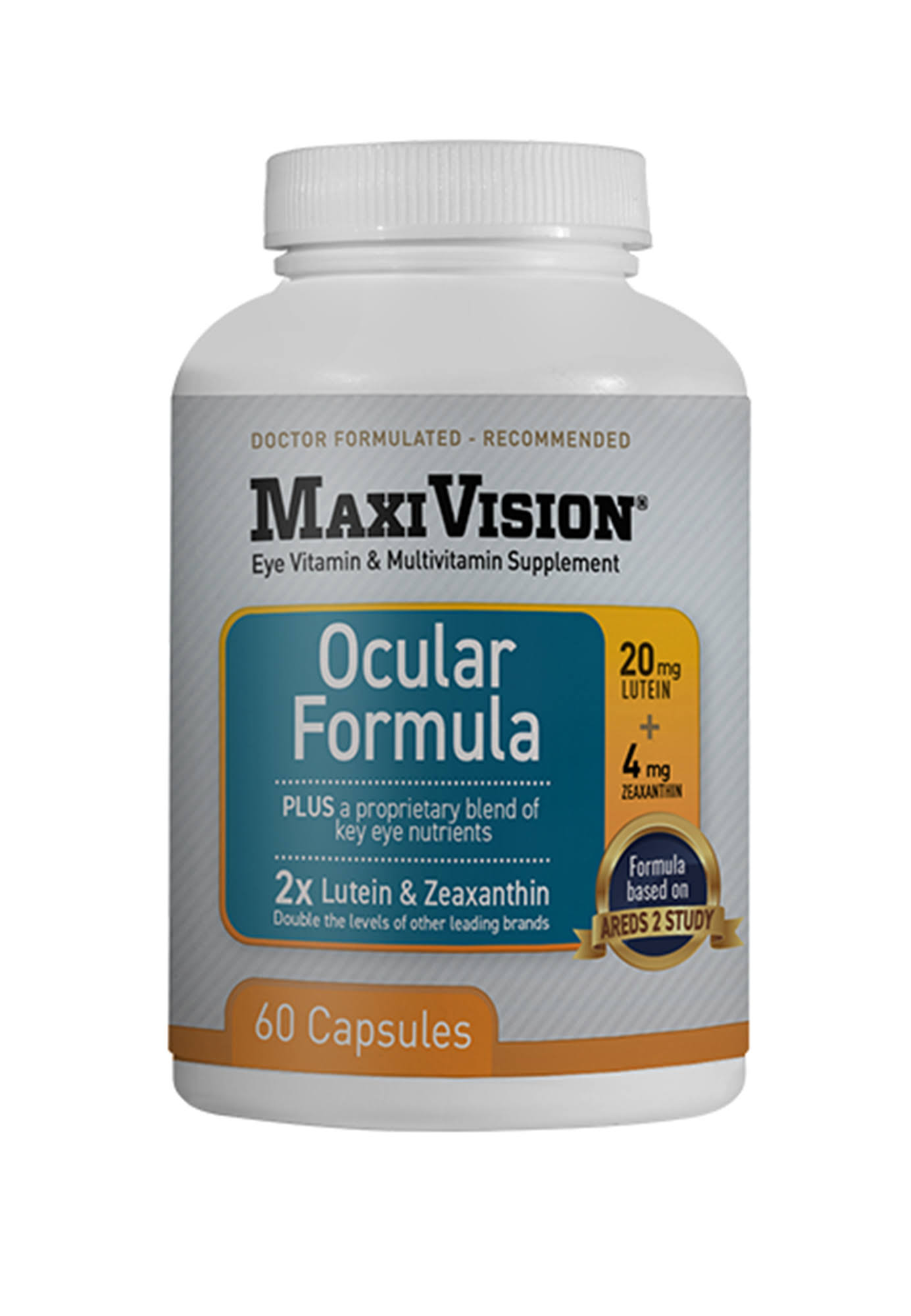 MaxiVision Ocular Formula - NAC Free - 1 Bottle (60 Capsules)