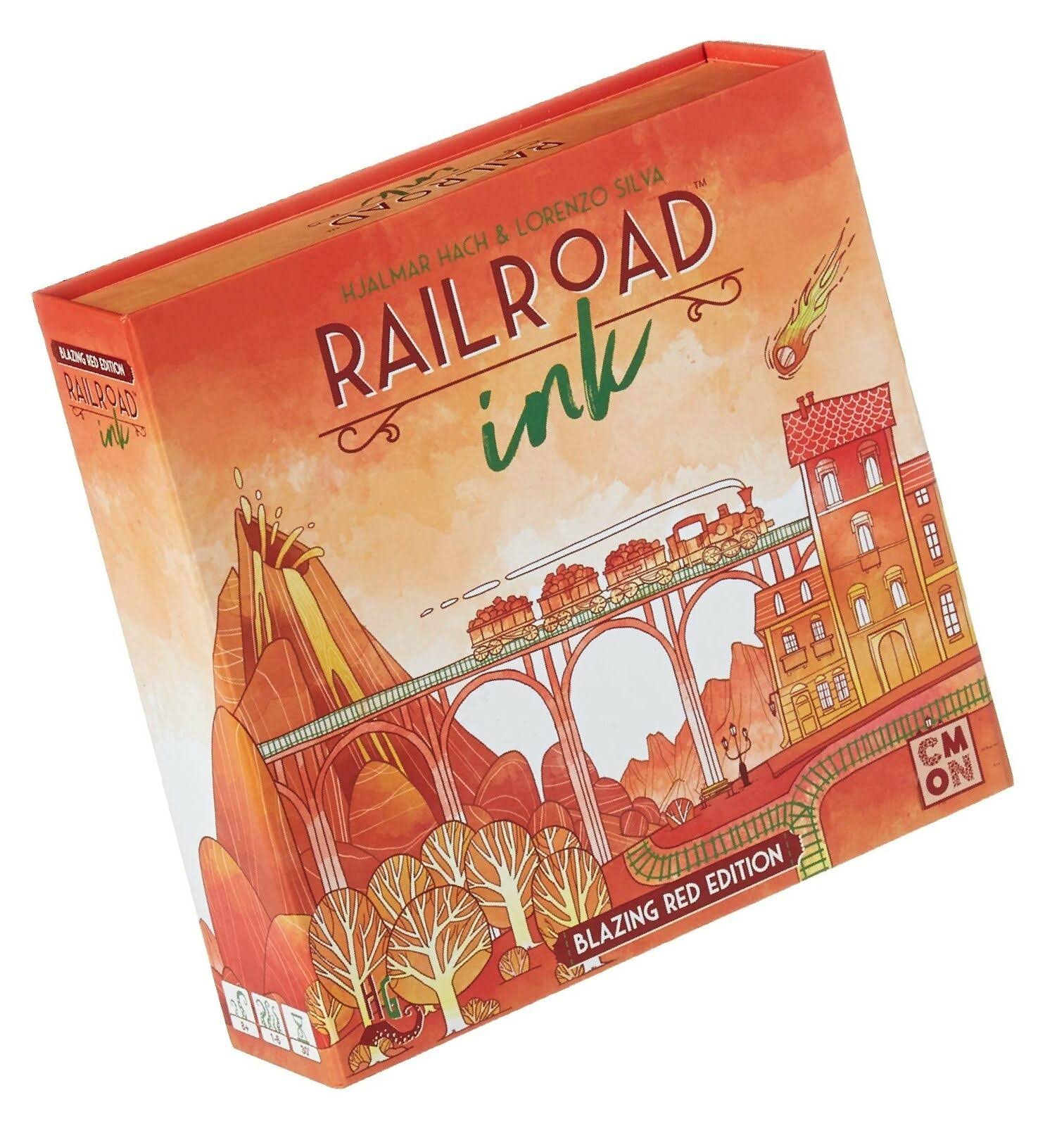 Railroad Ink Blazing Red Edition Board Games Set