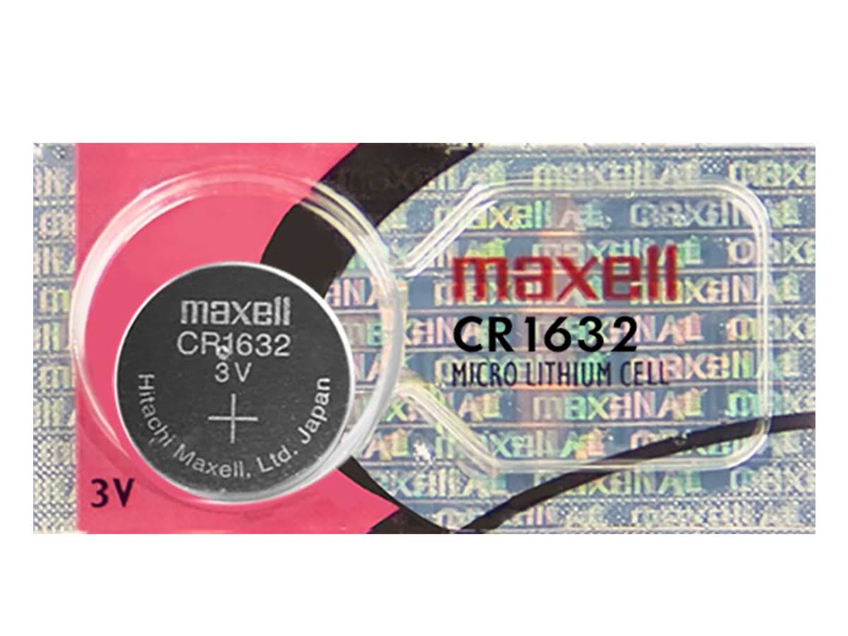 Maxell CR1632 3V Lithium Battery 5 Pack
