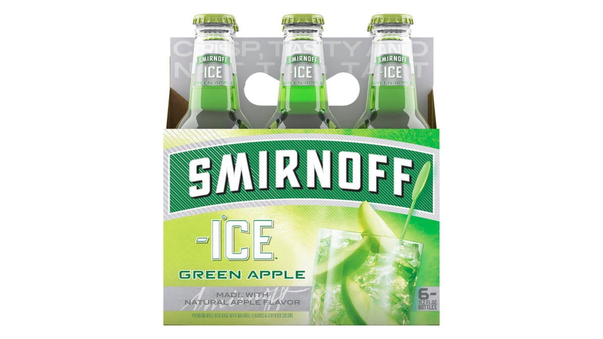 Smirnoff Ice Green Apple 6pk 12oz