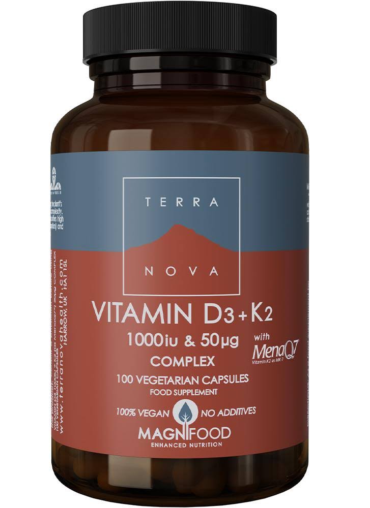 Terranova Vitamin D3 1,000iu with Vitamin K2 50ug Complex 100's