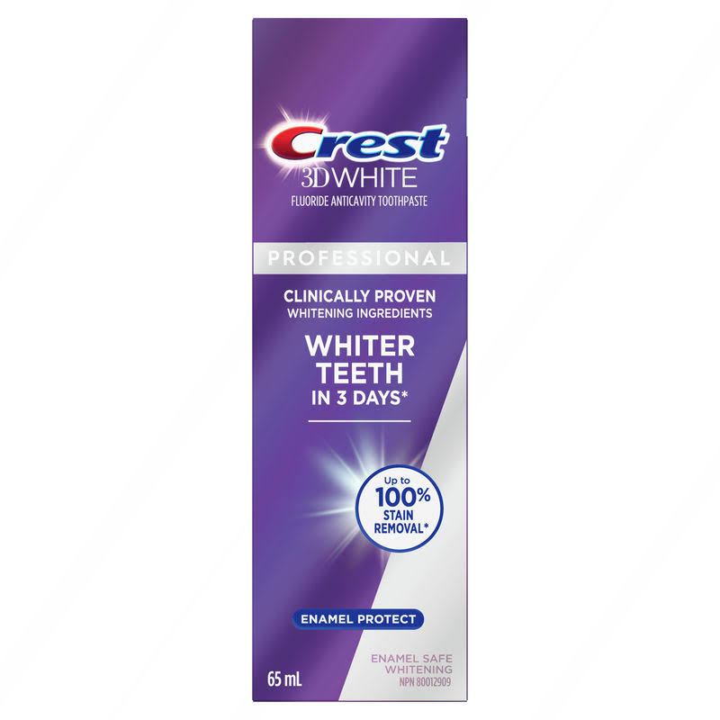 Crest 3D White Professional Enamel Protect Toothpaste - 65 ml