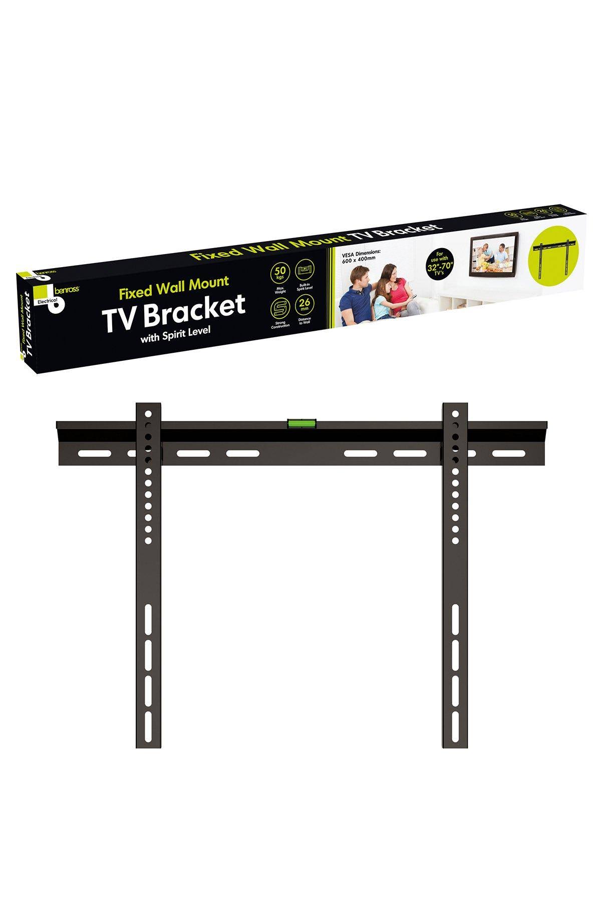 Benross Fixed TV Bracket Hold 32-70inches Black