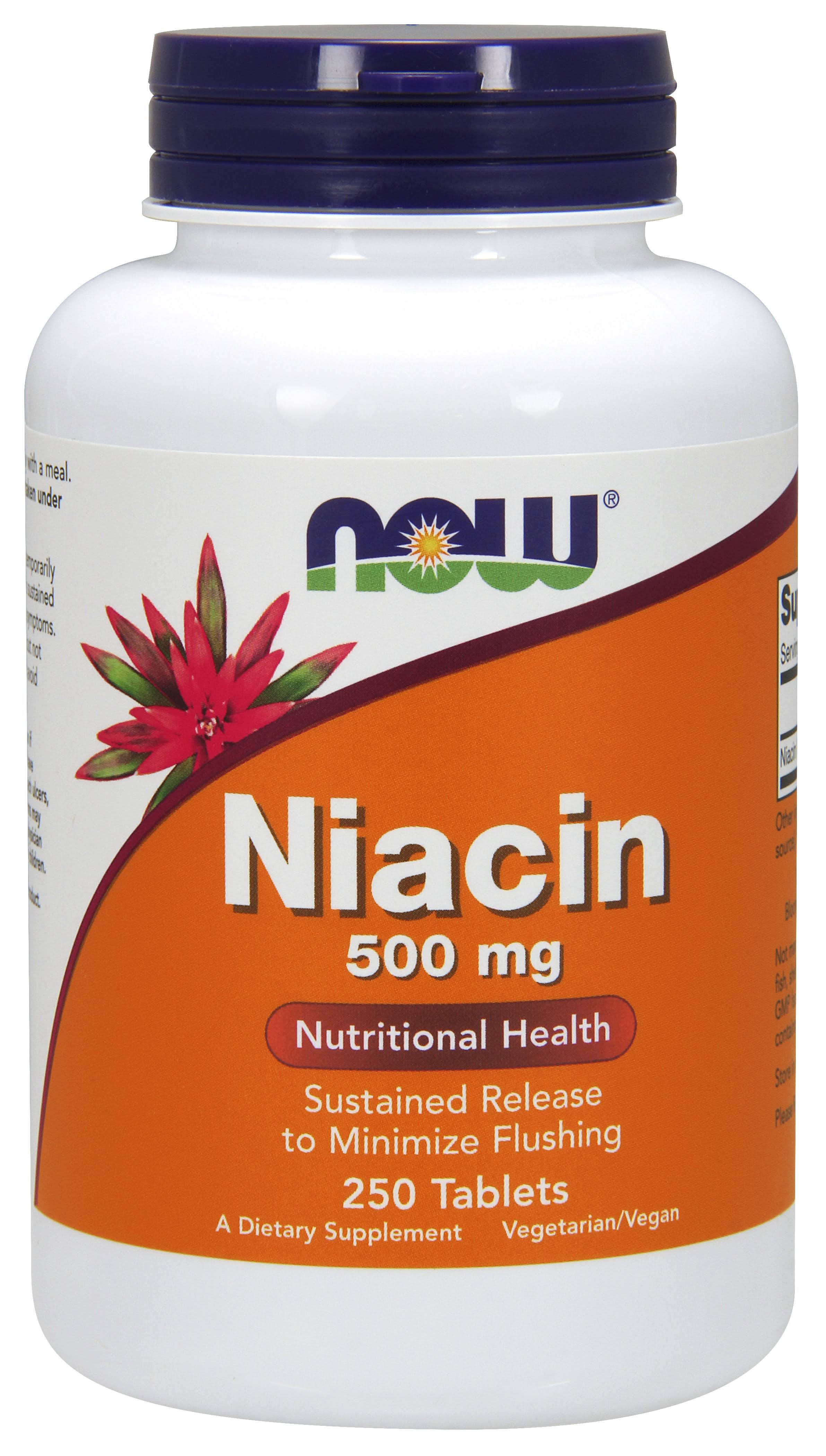 Now Niacin 500mg Dietary Supplement - 250 Tablets