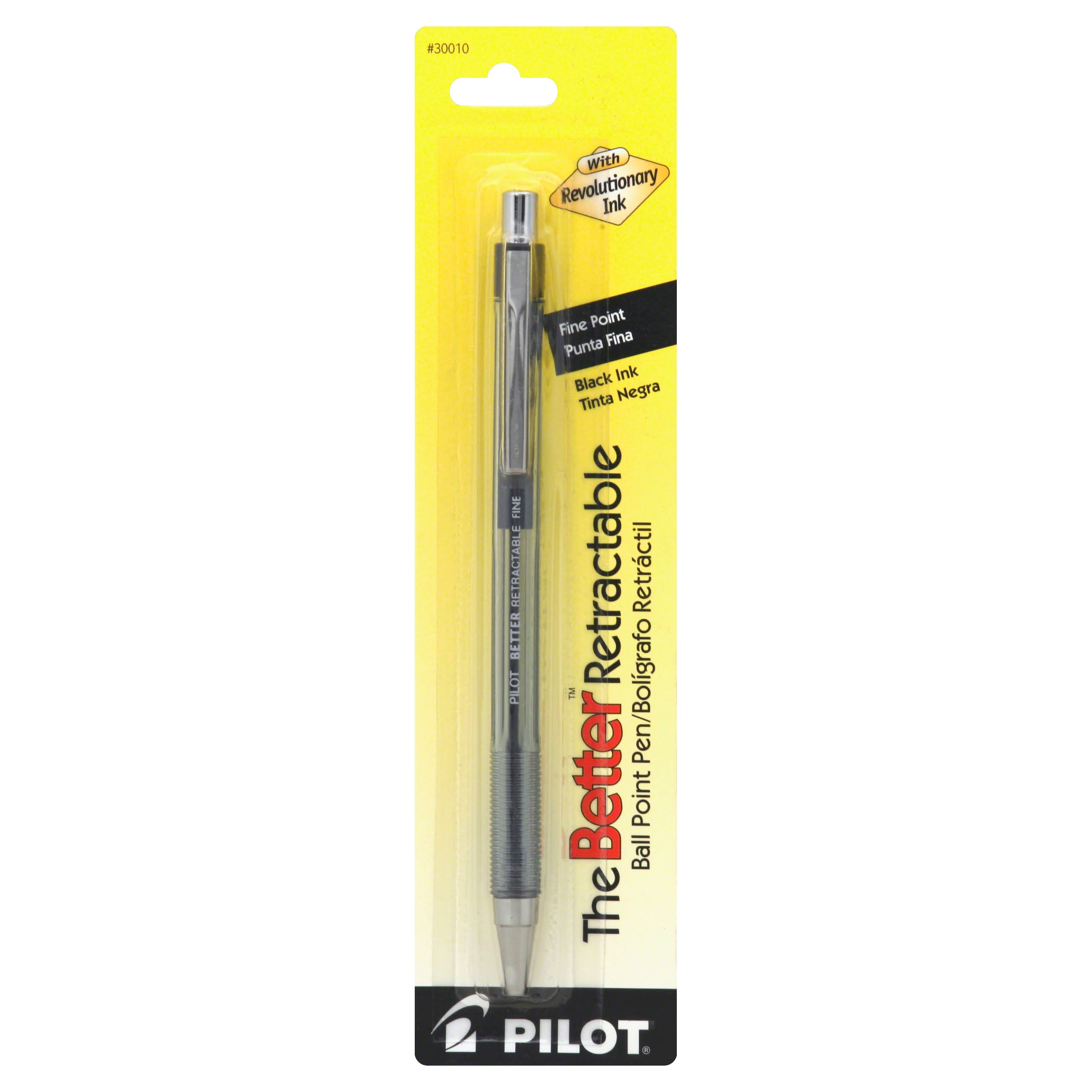 Pilot The Better Retractable Ballpoint Pen - Fine Point, Black Ink