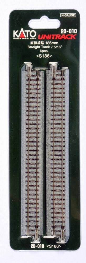 Kato N Scale Unitrack Straight Track Train Toy - 7 5/16", 186mm
