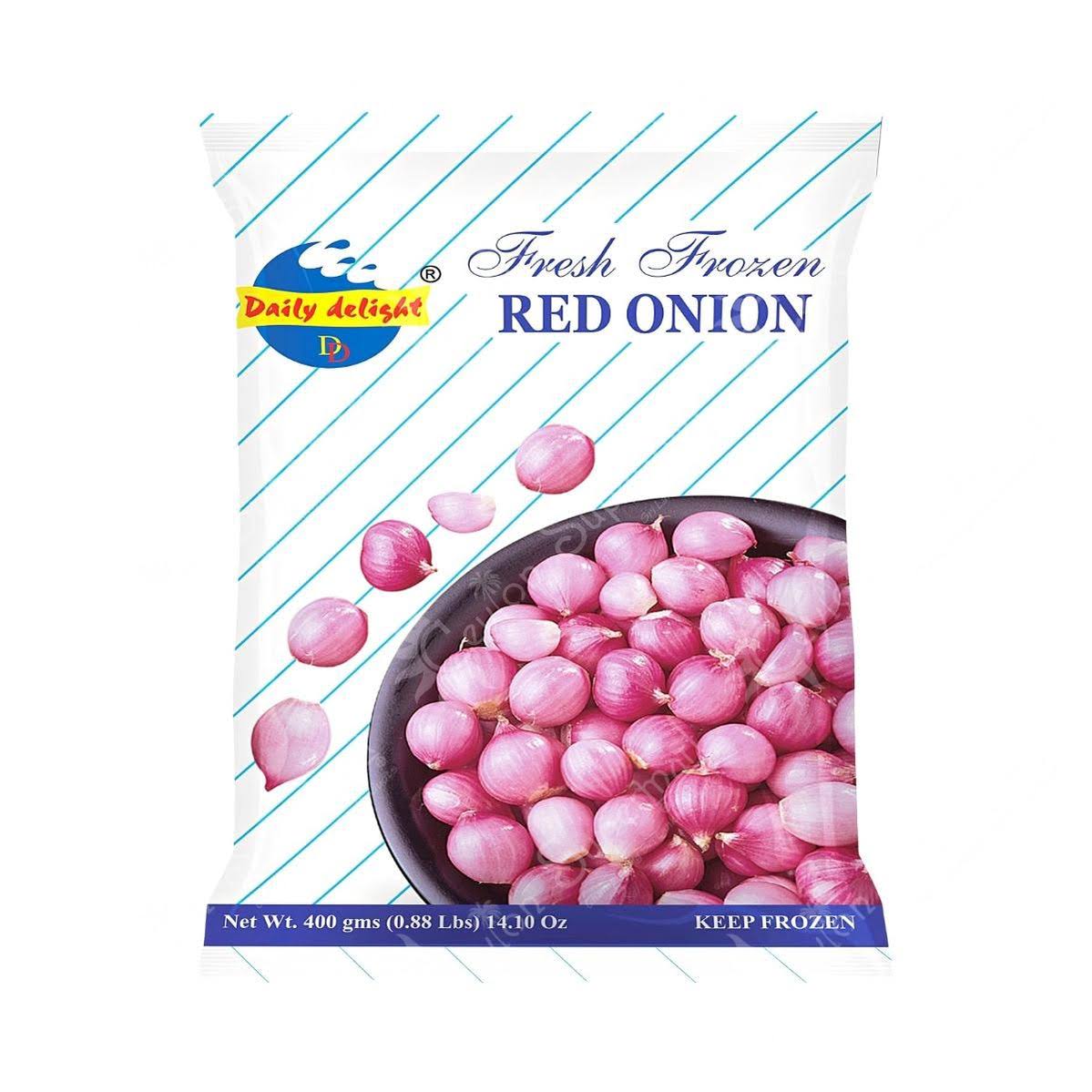 Daily Delight Fresh Frozen Red Onion 400g