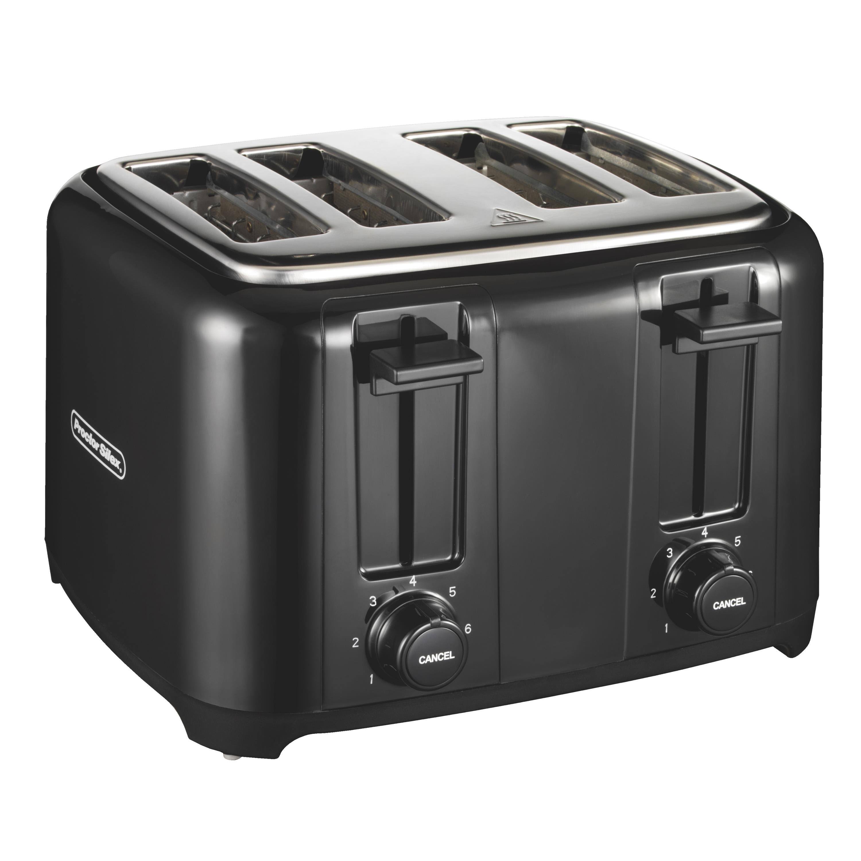 Proctor Silex 4-Slice Durable Toaster - Black