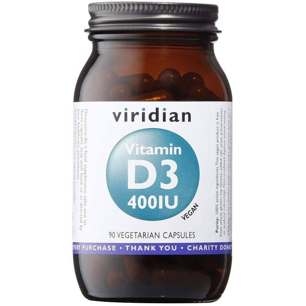 Viridian Vitamin D3 400IU - 90 capsules