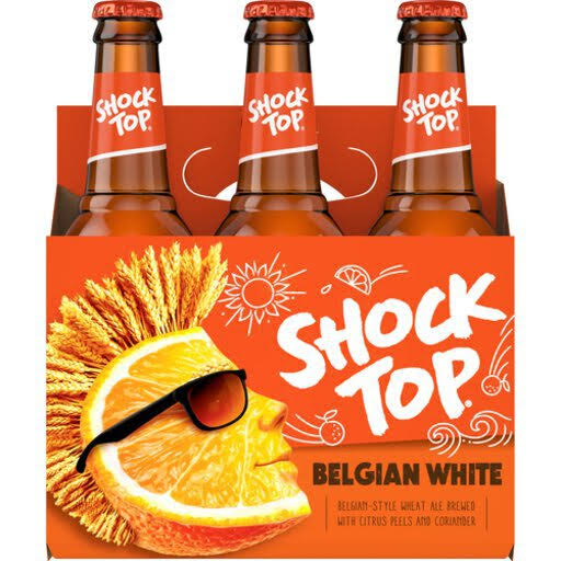 Shock Top Belgian White Beer - 12oz, 6 Pack
