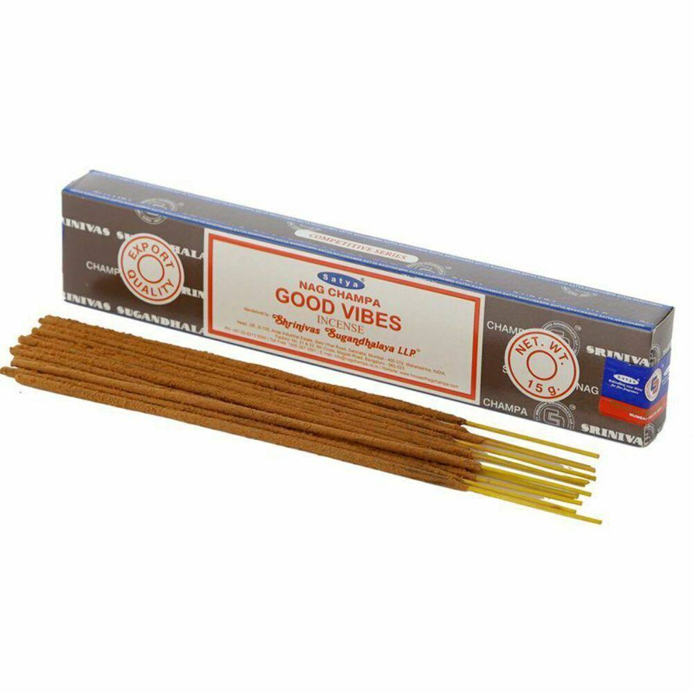 Satya Nag Champa Incense Sticks - Good Vibes