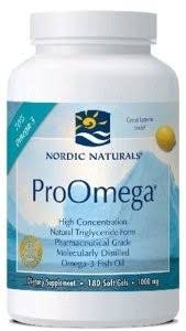 Nordic Naturals ProOmega Supplement - 1000mg, Lemon, 180ct