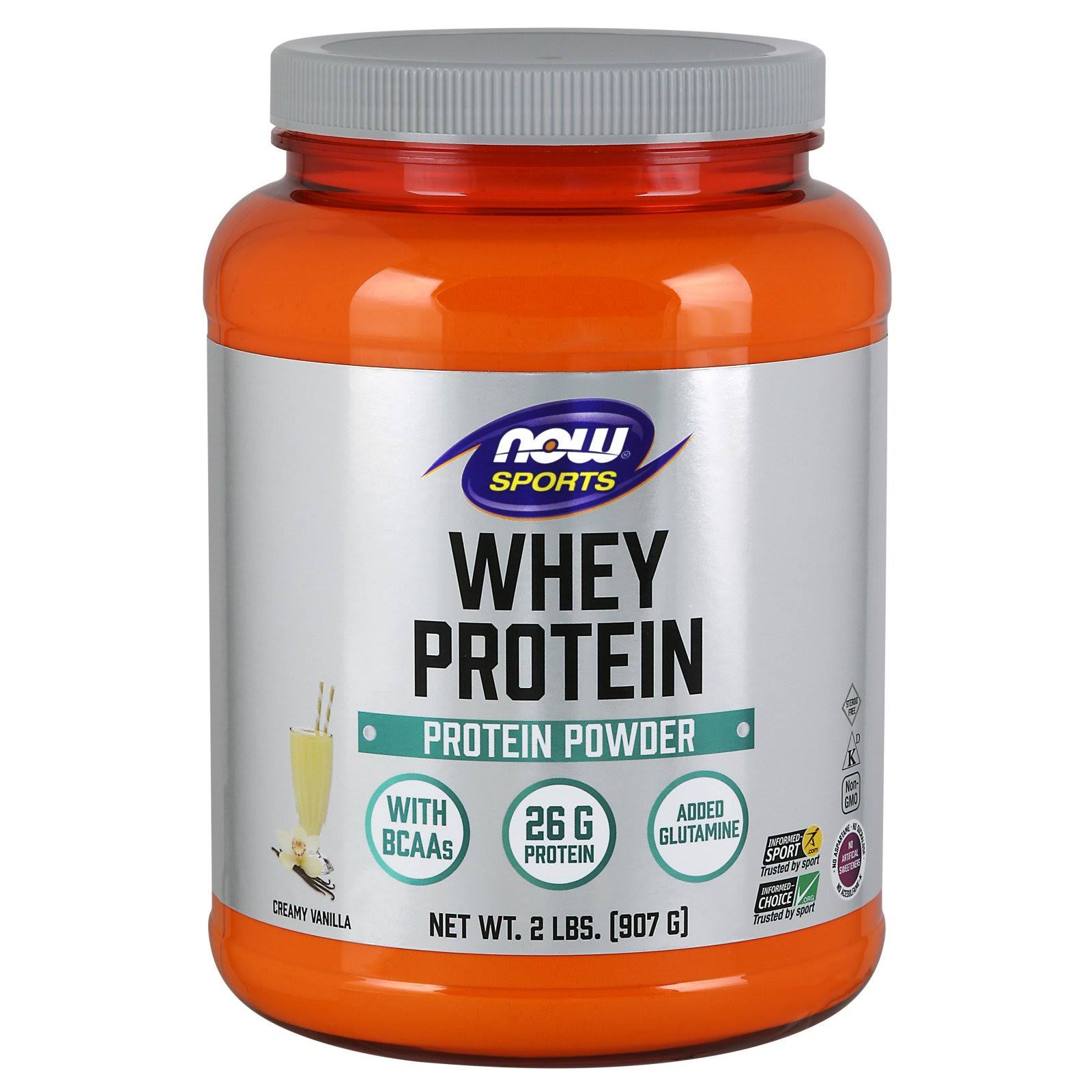 Now Sports Whey Protein - Natural Vanilla, 907g