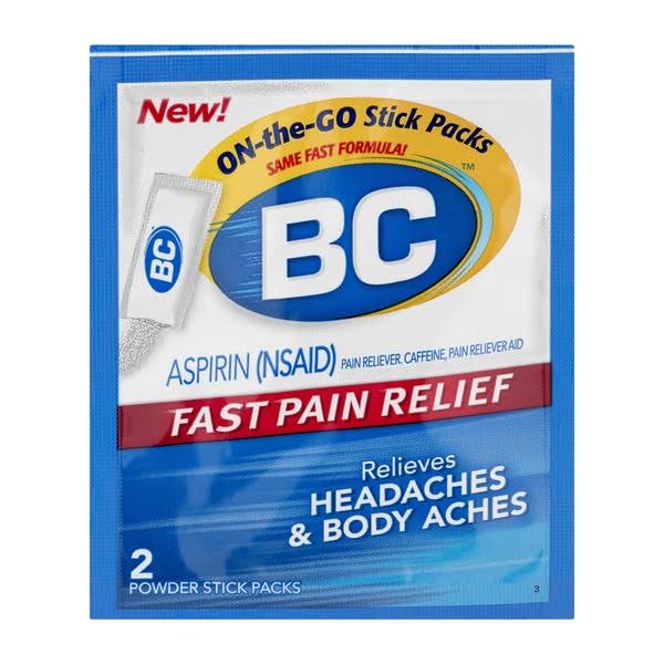 Bc Pain Reliever, Powder - 2 packs