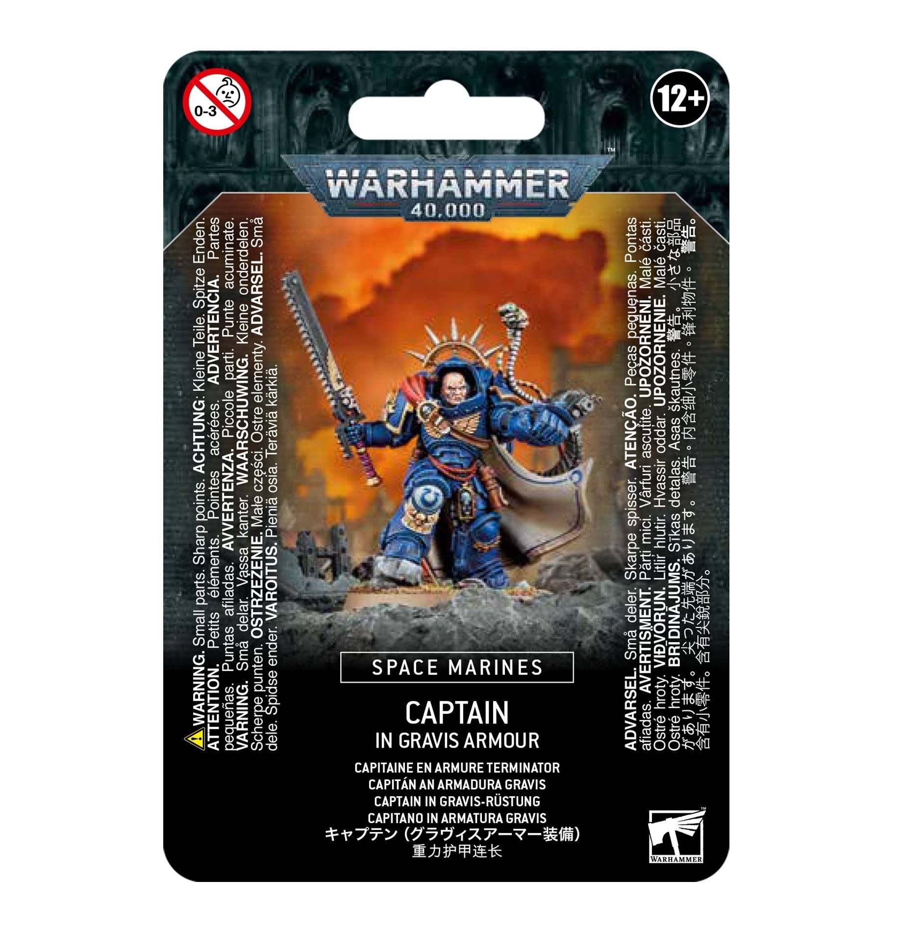 Games Workshop Warhammer 40k: Space Marines Captain in Gravis Armour