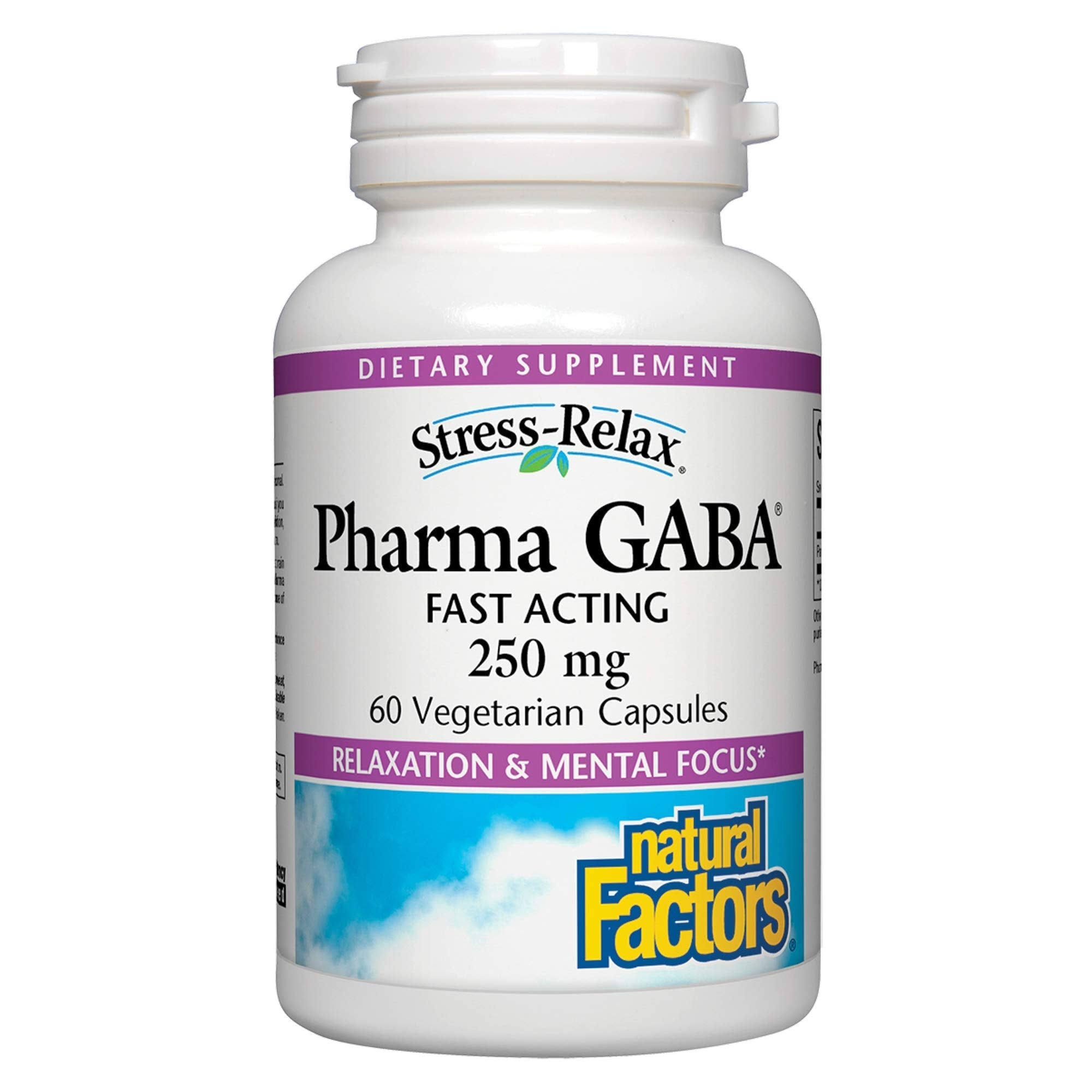 Natural Factors Stress-Relax GABA 250 mg 60 Capsules
