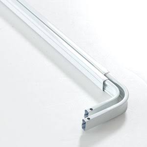 Kirsch Double Lockseam Design Rod 28-48 inch White